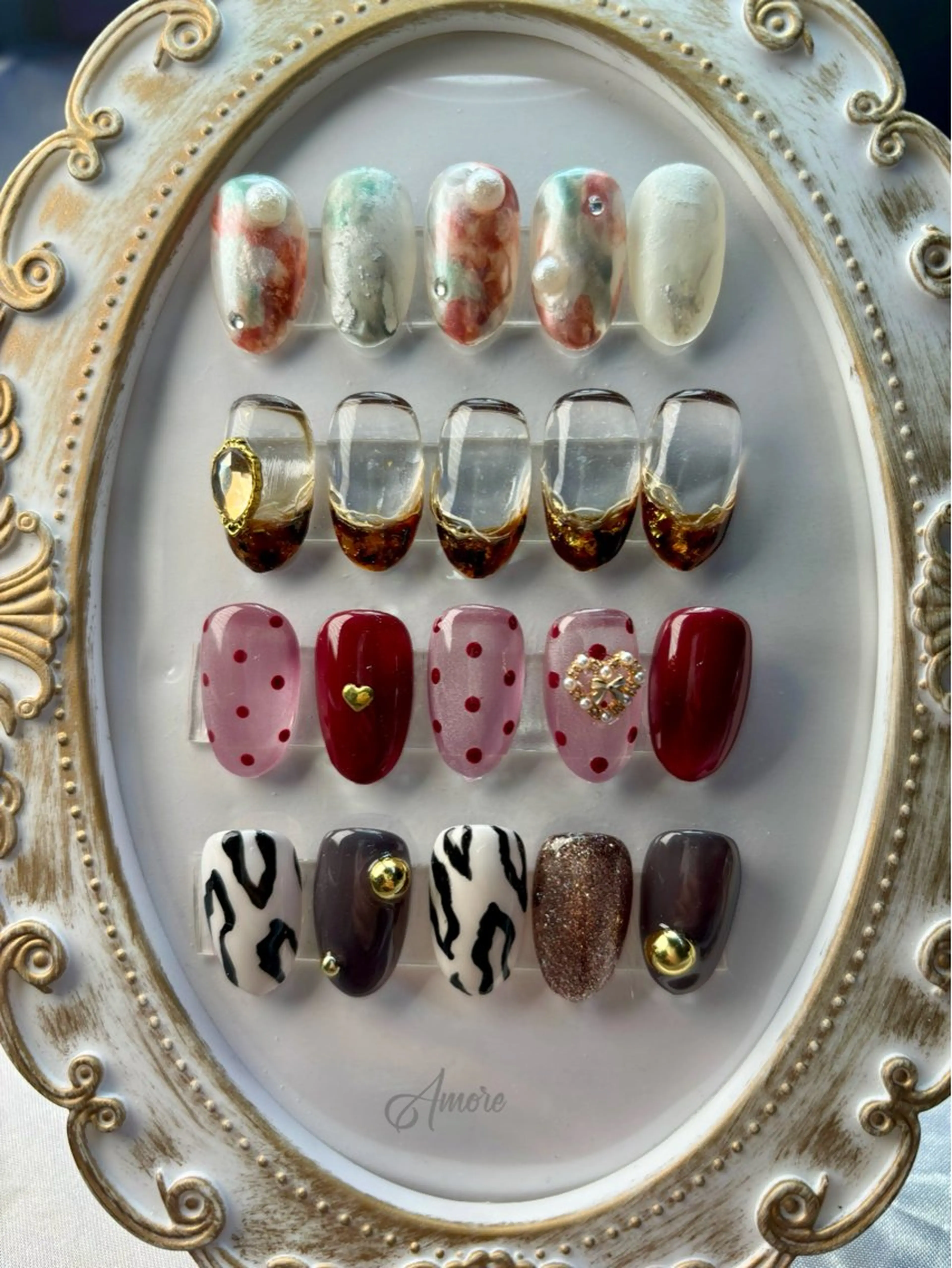 ネイル ジェルネイル キラキラネイル 韓国ネイル マグネットネイル パラジェル You kyehwaのネイルデザイン