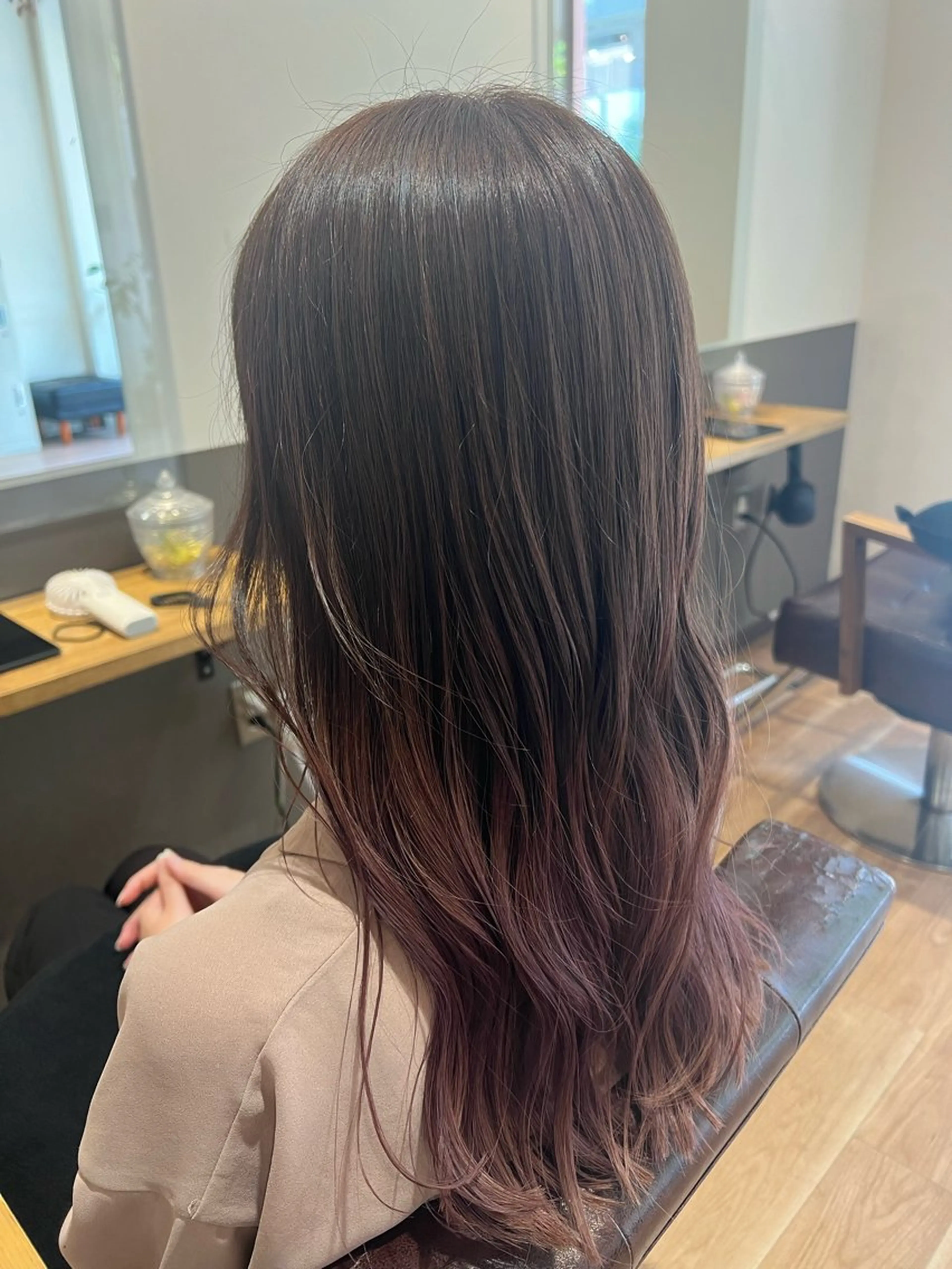 ロング カラー たけだ れなのヘアスタイル