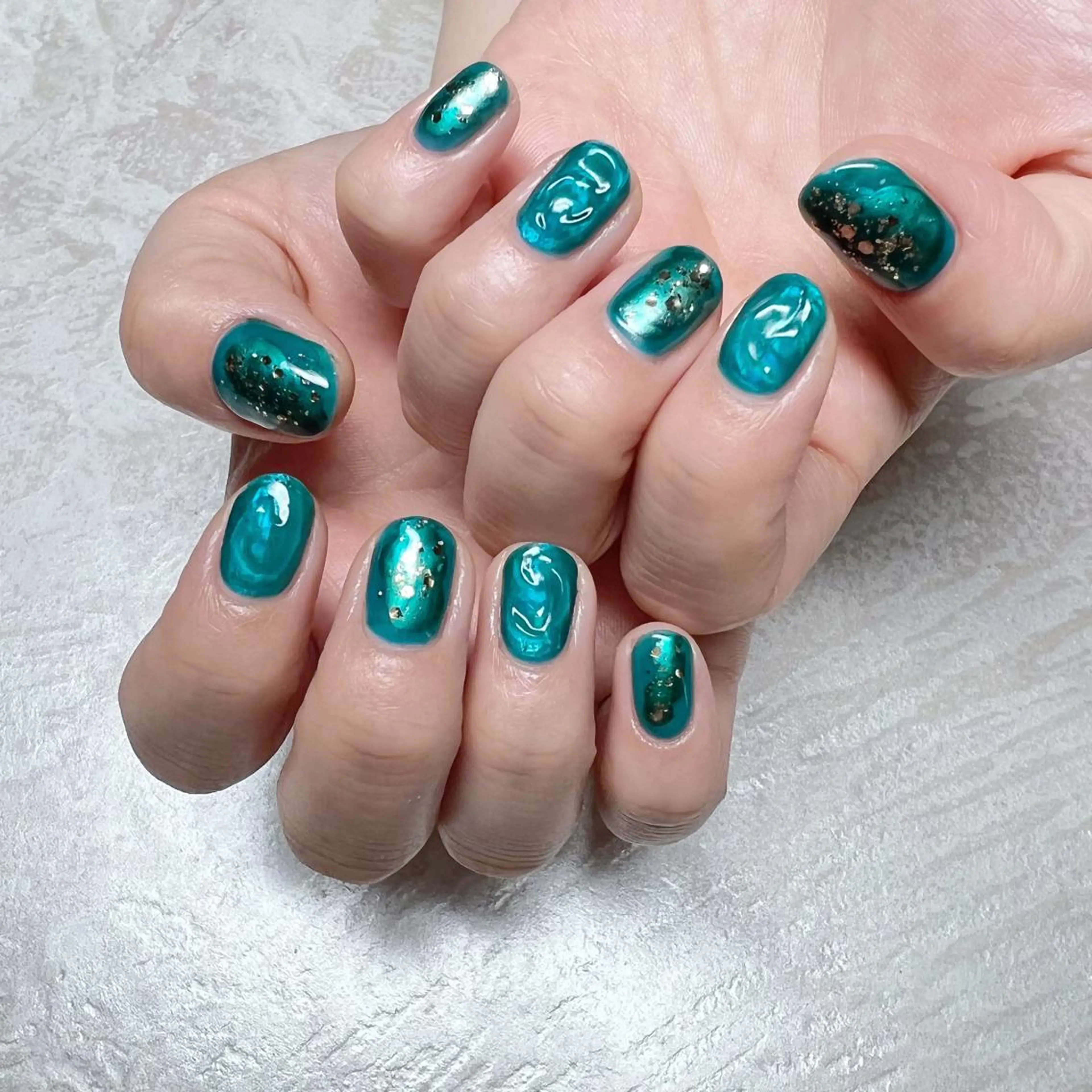 ネイル ニュアンスネイル ショートネイル gemickle nailのネイルデザイン