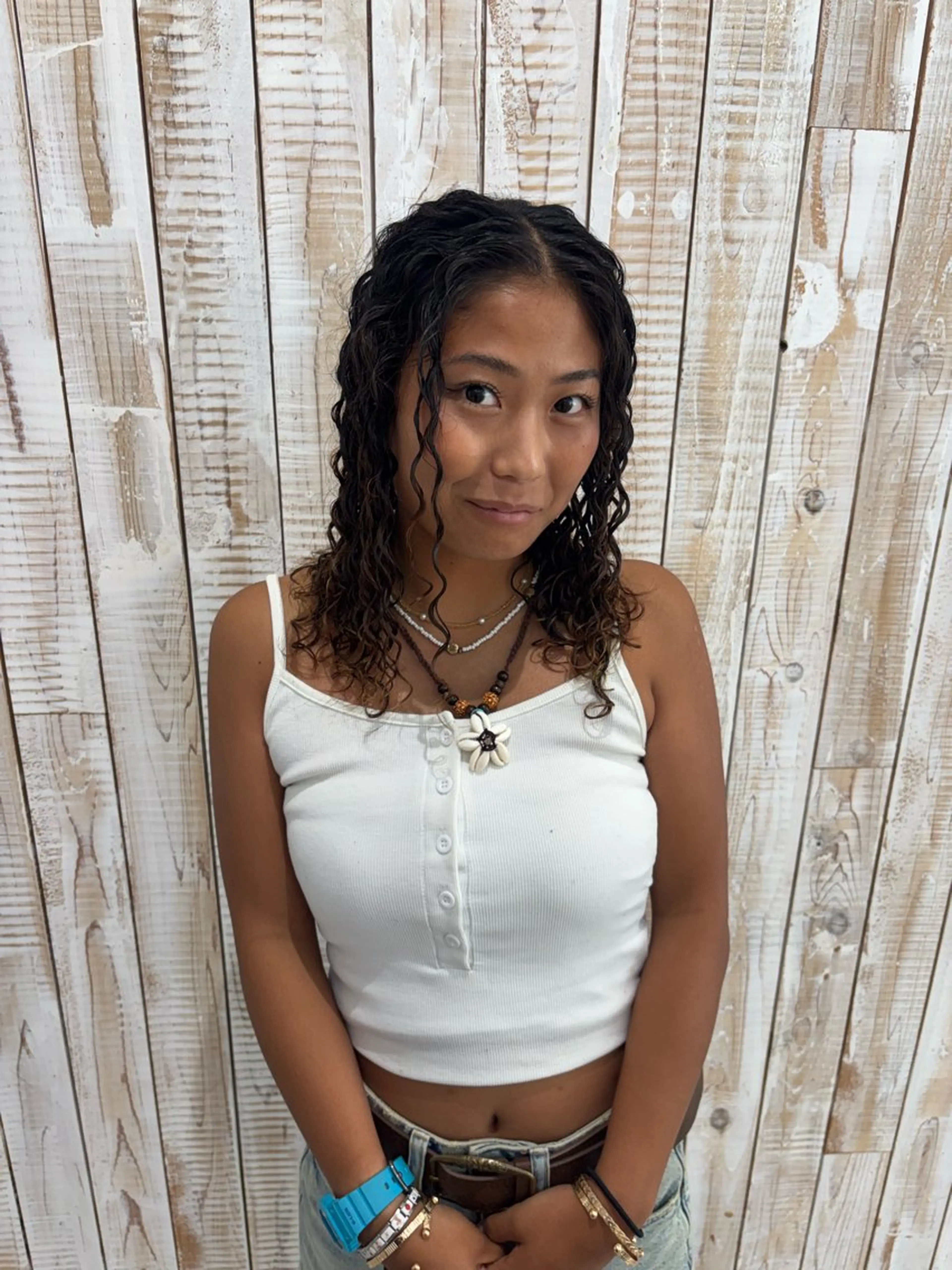 セミロング パーマ セミロングパーマ カット パーマ カーリーパーマ/ パーマ/SAKURAのヘアスタイル