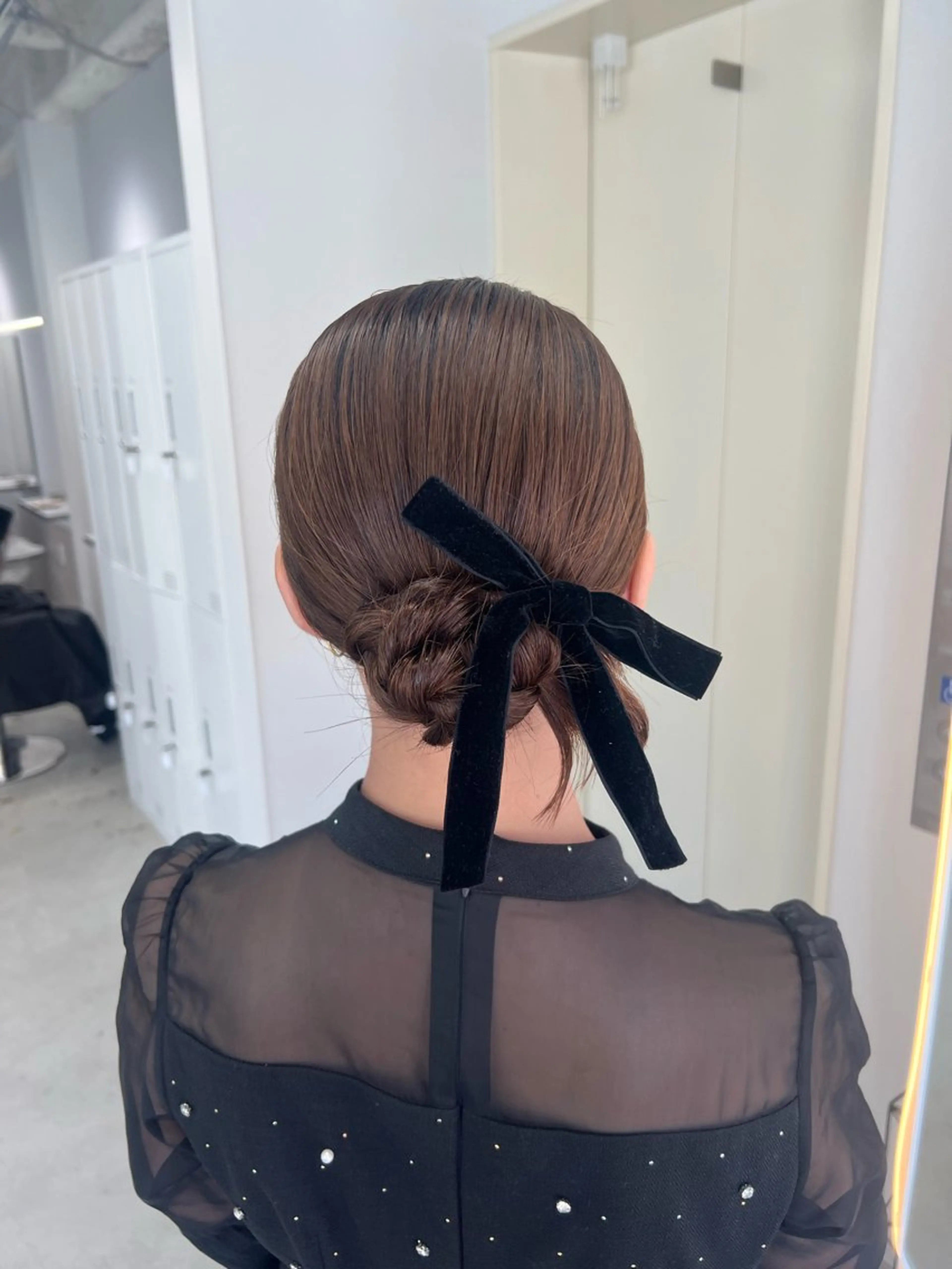 ミディアム ヘアセット maya レイヤーカットのヘアスタイル