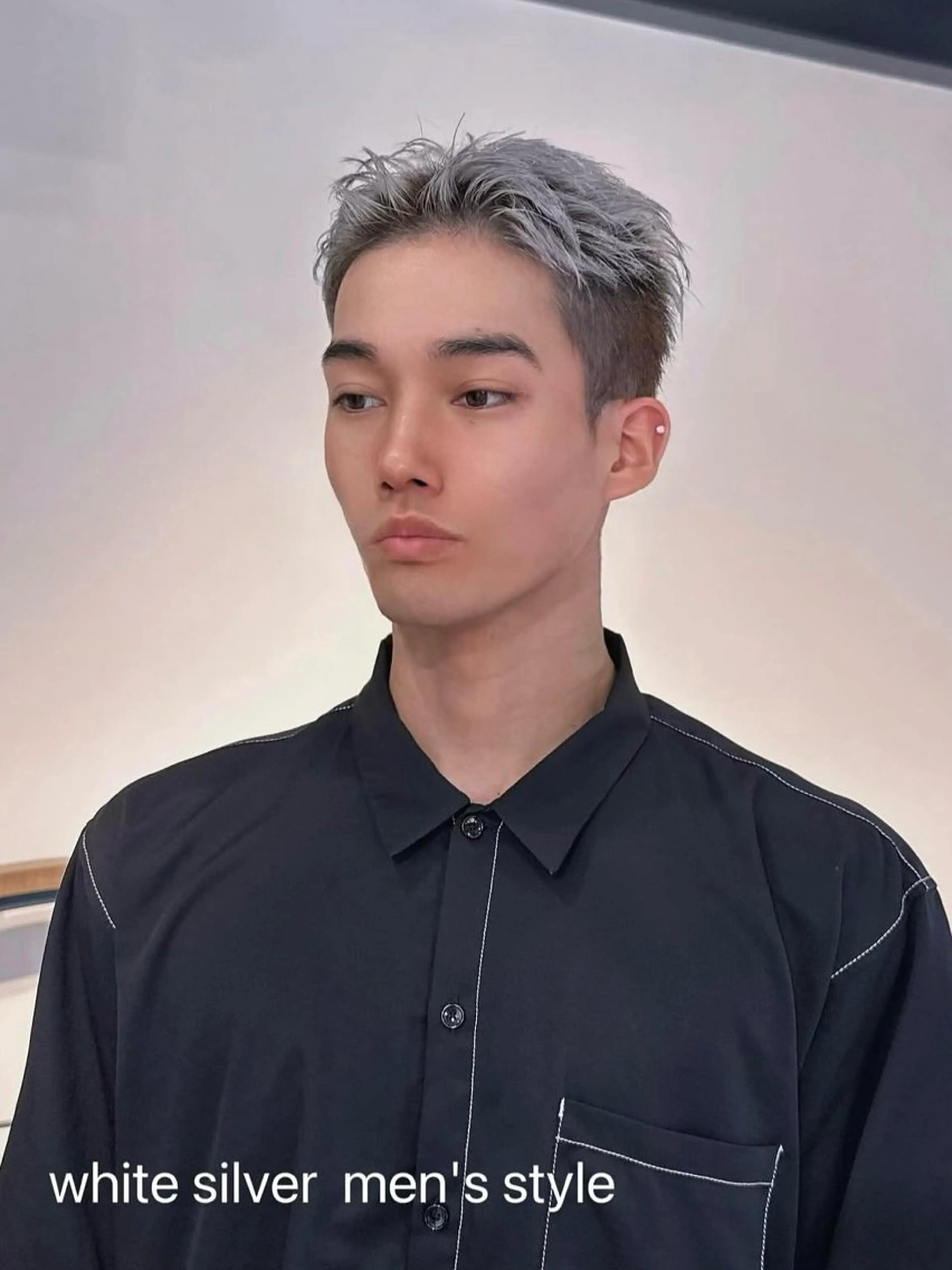 【minimo限定】メンズハイトーンならこれ!!小顔カット+美容液&ケアブリーチカラー❤️🔥の写真