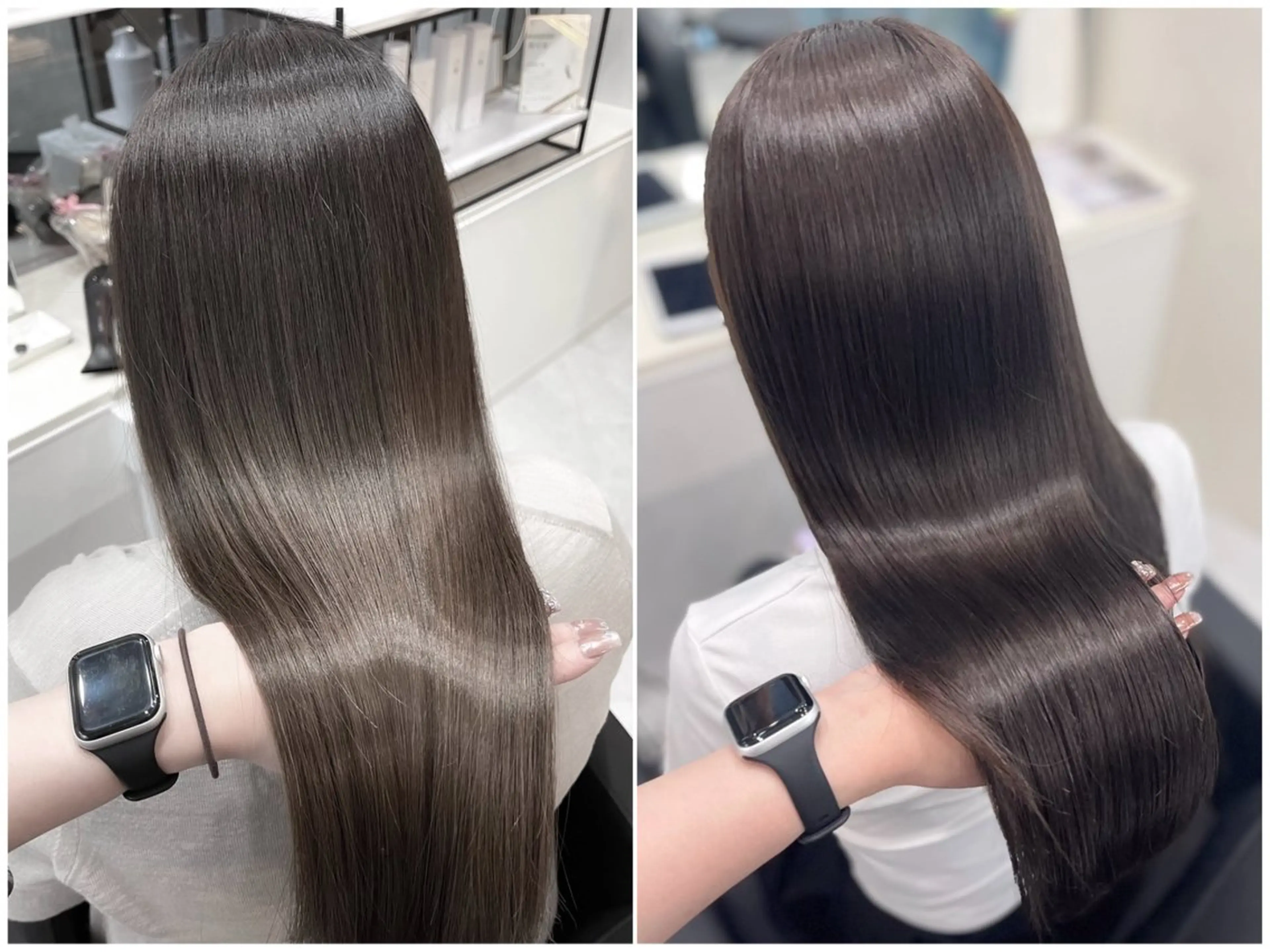 ロング 髪質改善 カラー専門店のヘアスタイル