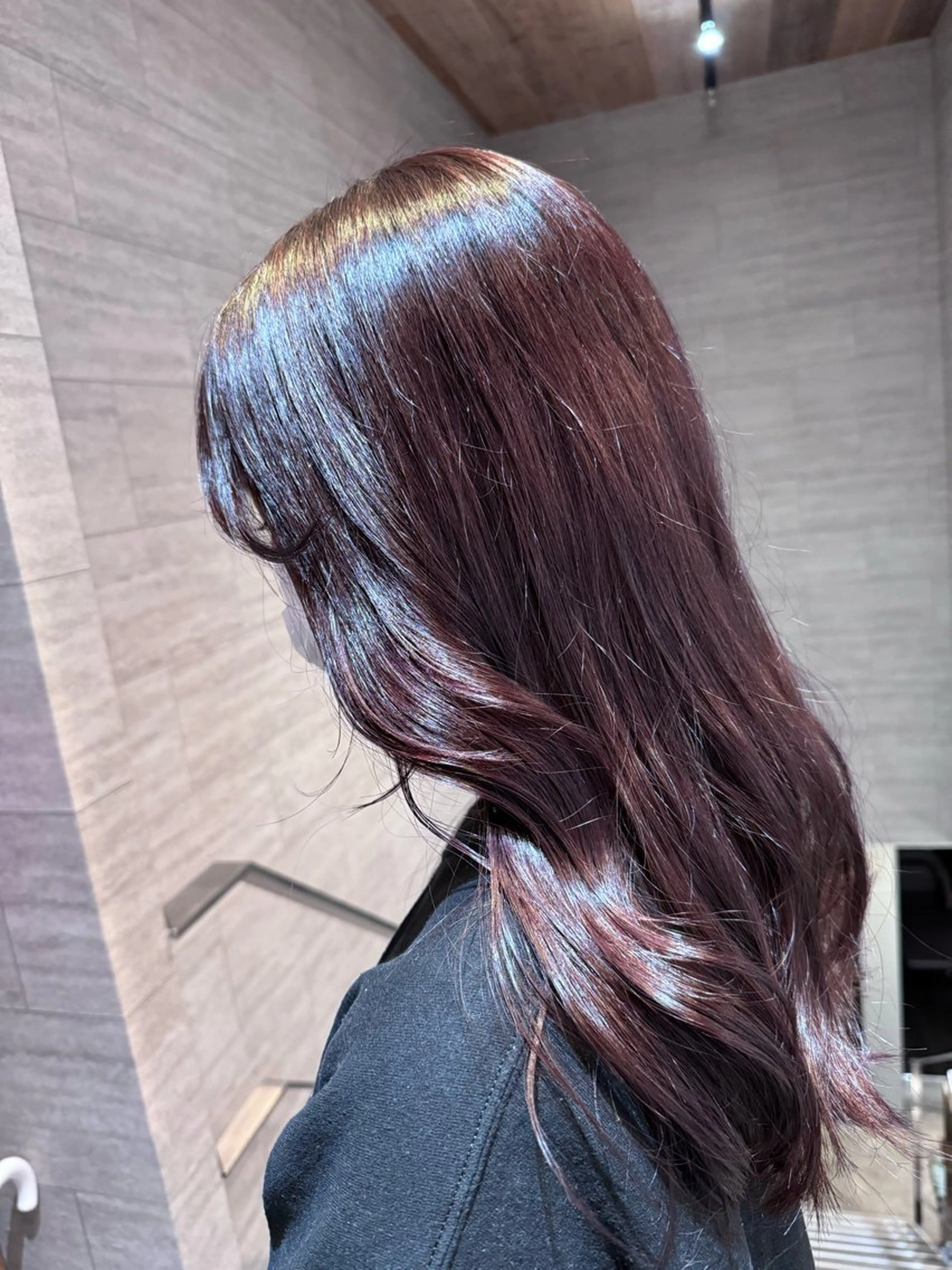 ロング カラー ラベンダーカラー 花見 亜沙美のヘアスタイル