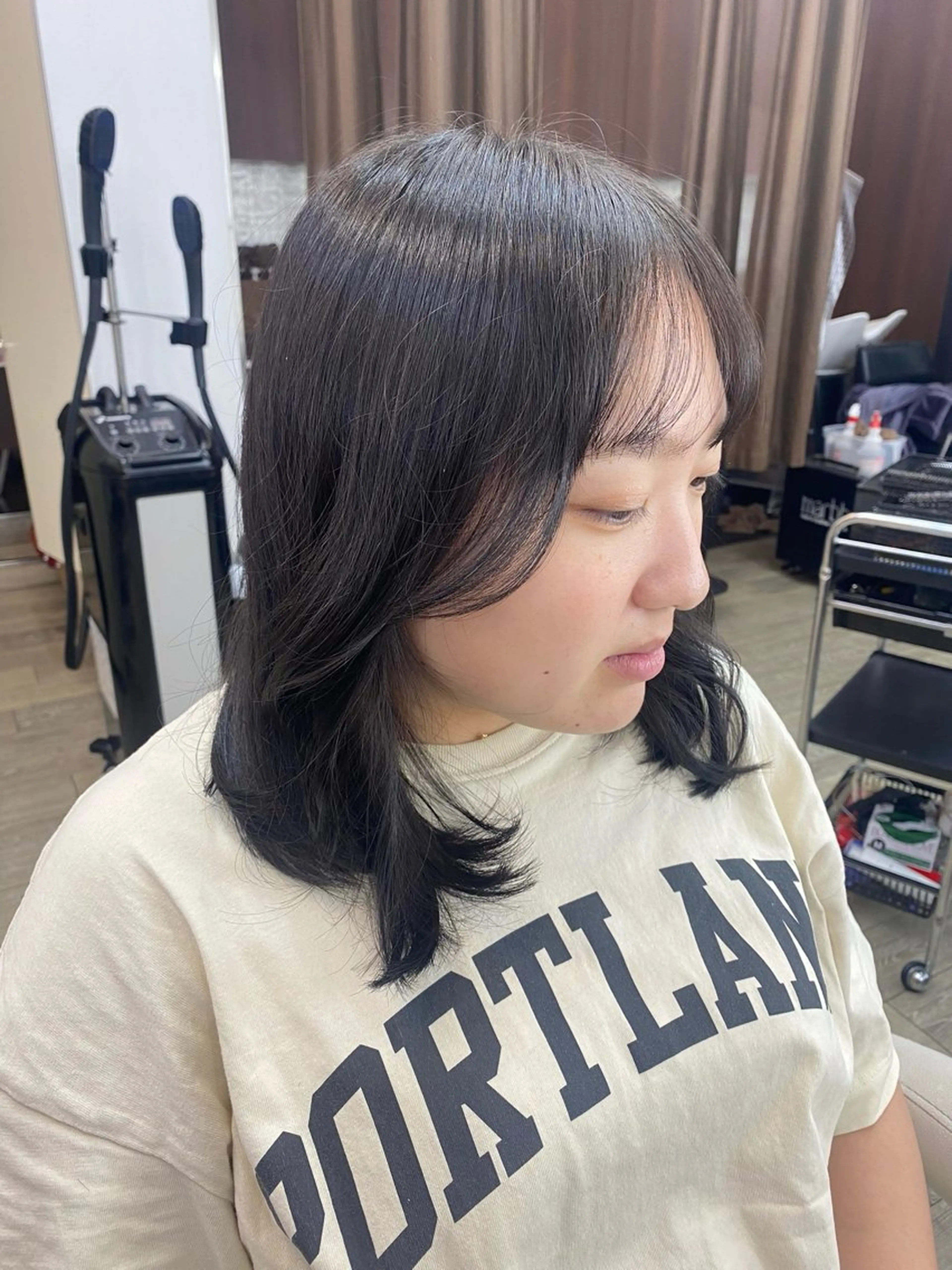 ミディアム さとう さくらのヘアスタイル