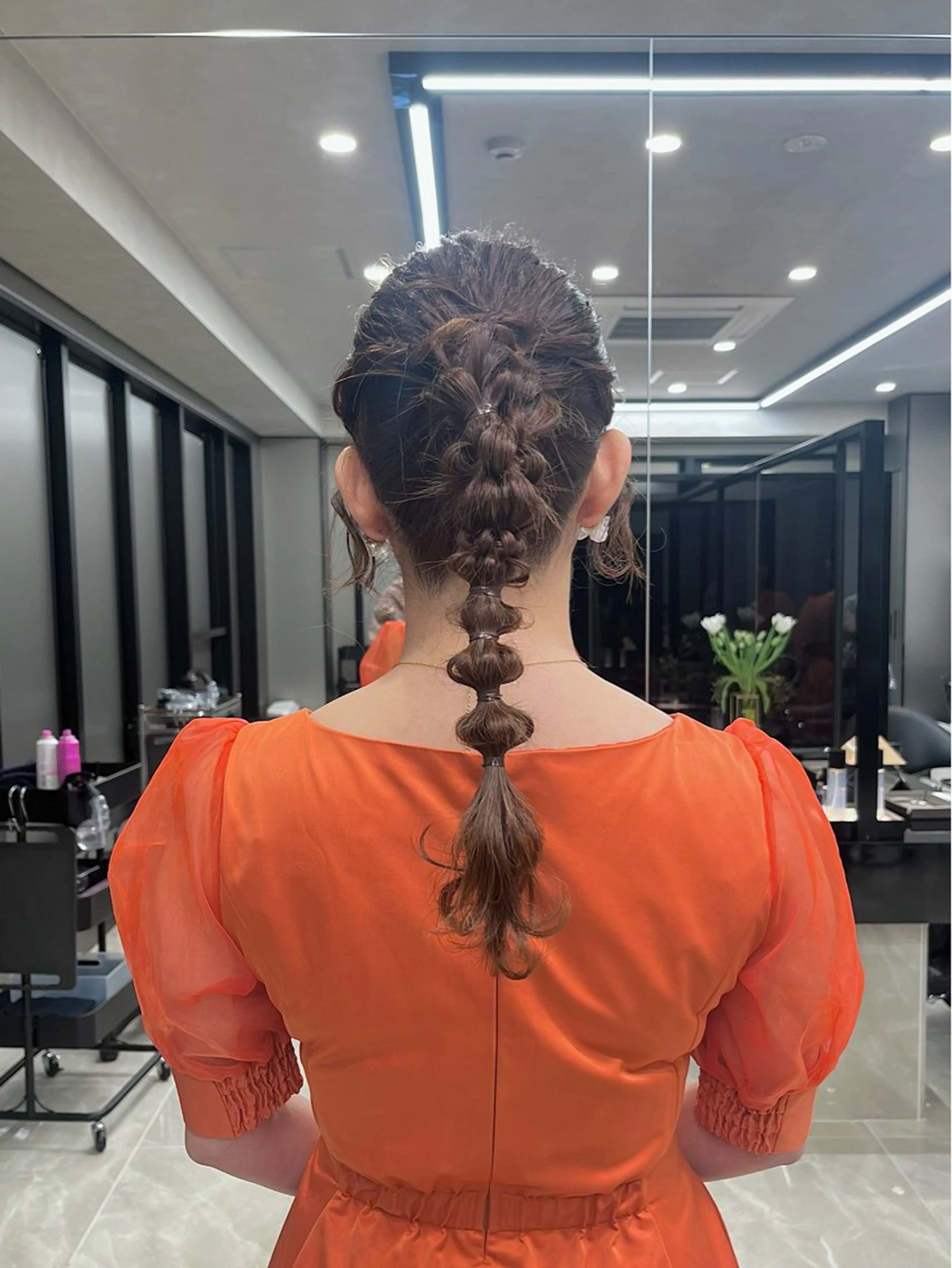 ロング ヘアアレンジ ウスイマイコ カット/ケアカラーのヘアスタイル