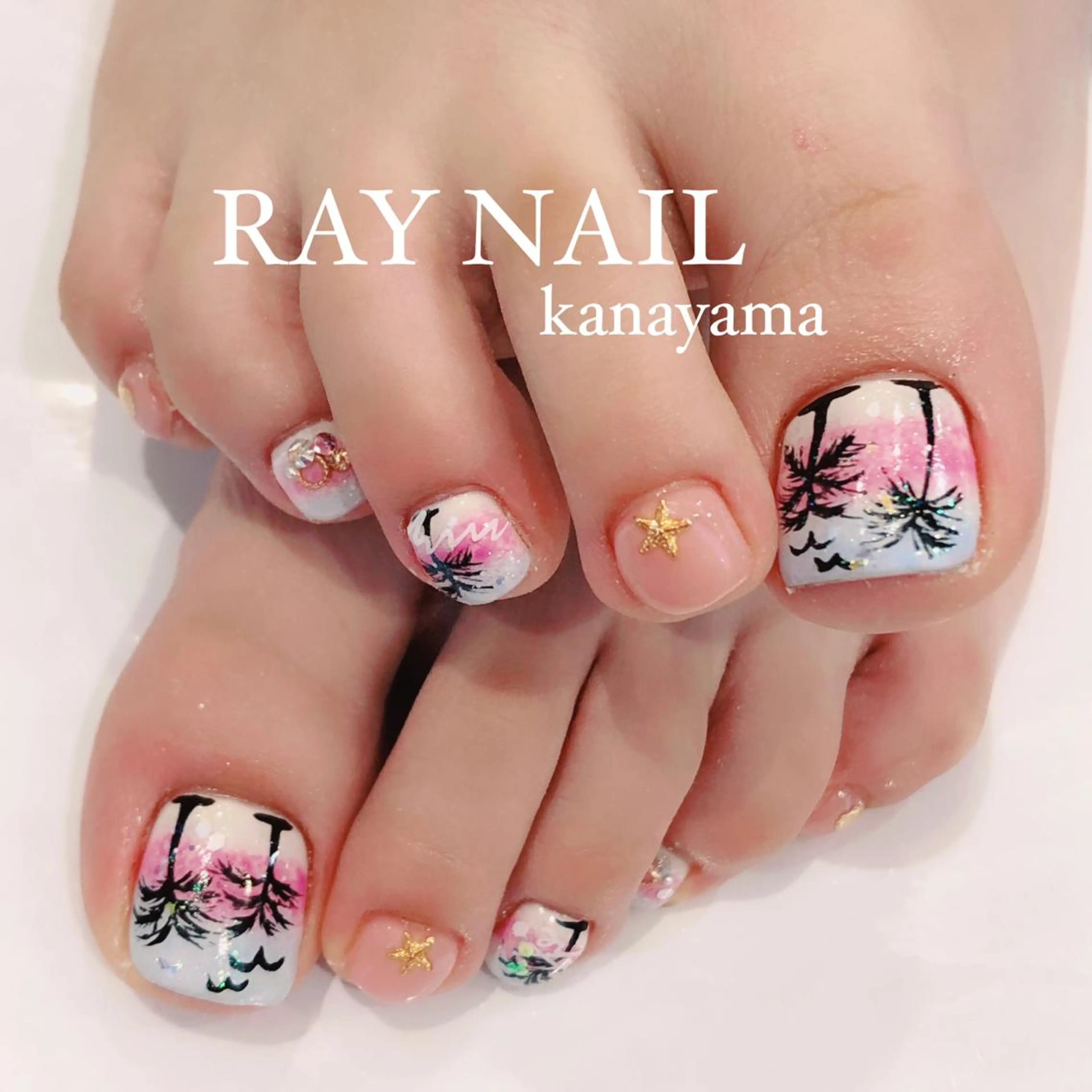 ネイル フットネイル Arowa 伊田のネイルデザイン