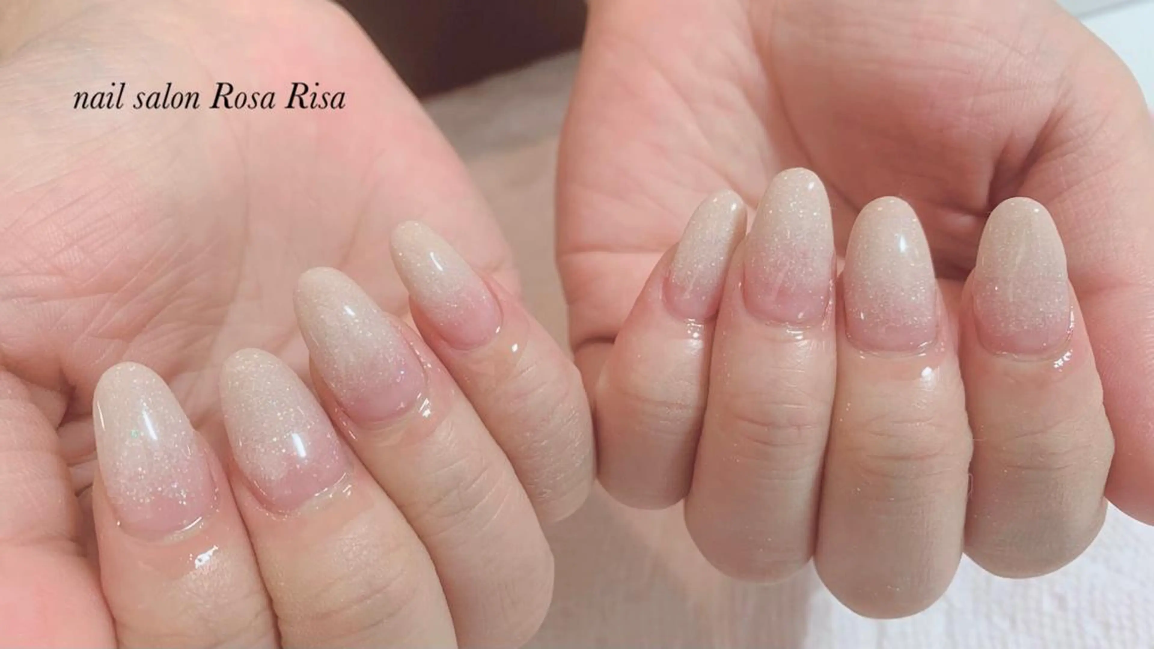 セミロング ネイル オーロラネイル スカルプネイル ハンドネイル ネイルスタジオ シェイクユアハンズのネイルデザイン