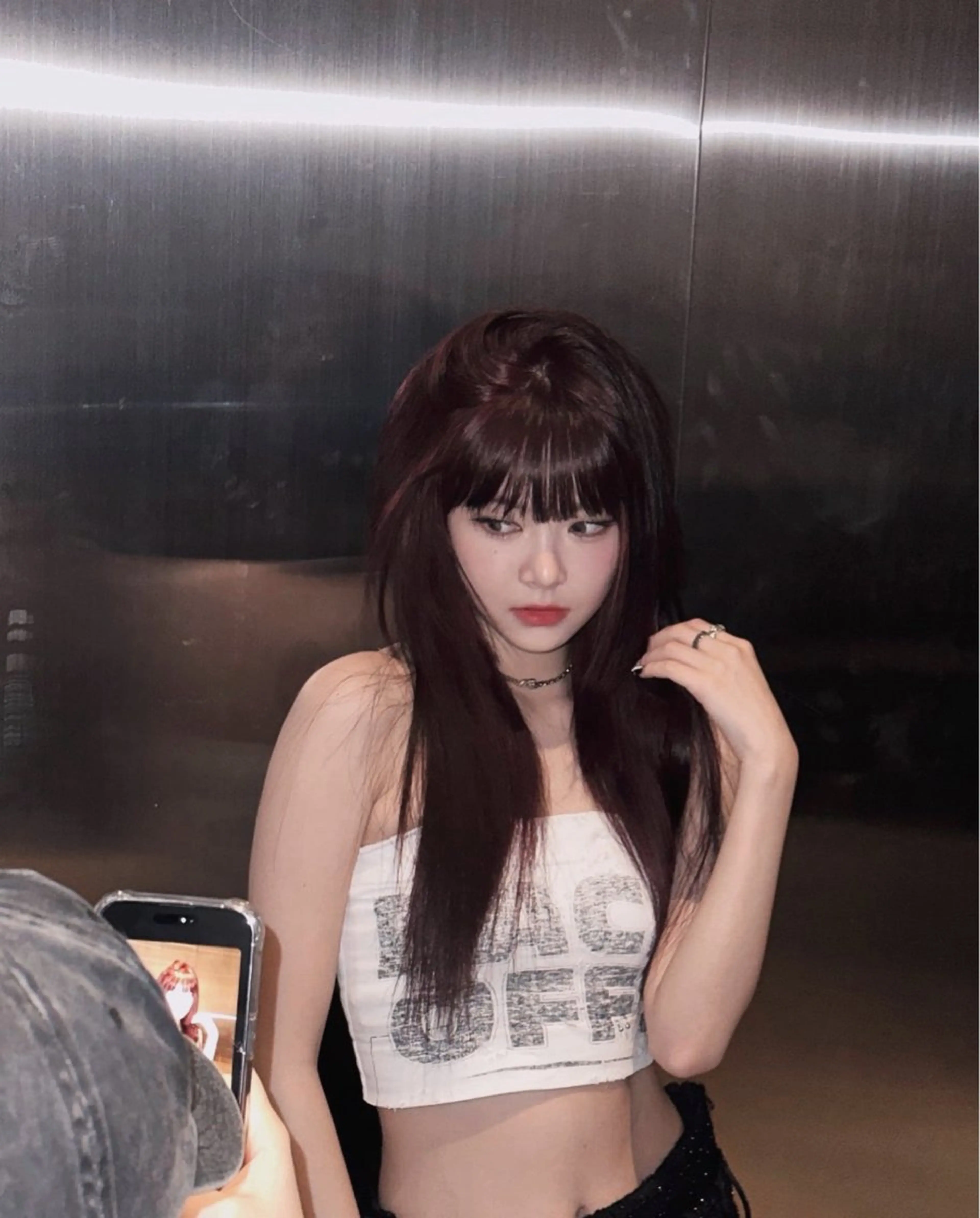 ロング カラー 💖大人韓国ヘア💖 韓国艶カラー【銀座】のヘアスタイル