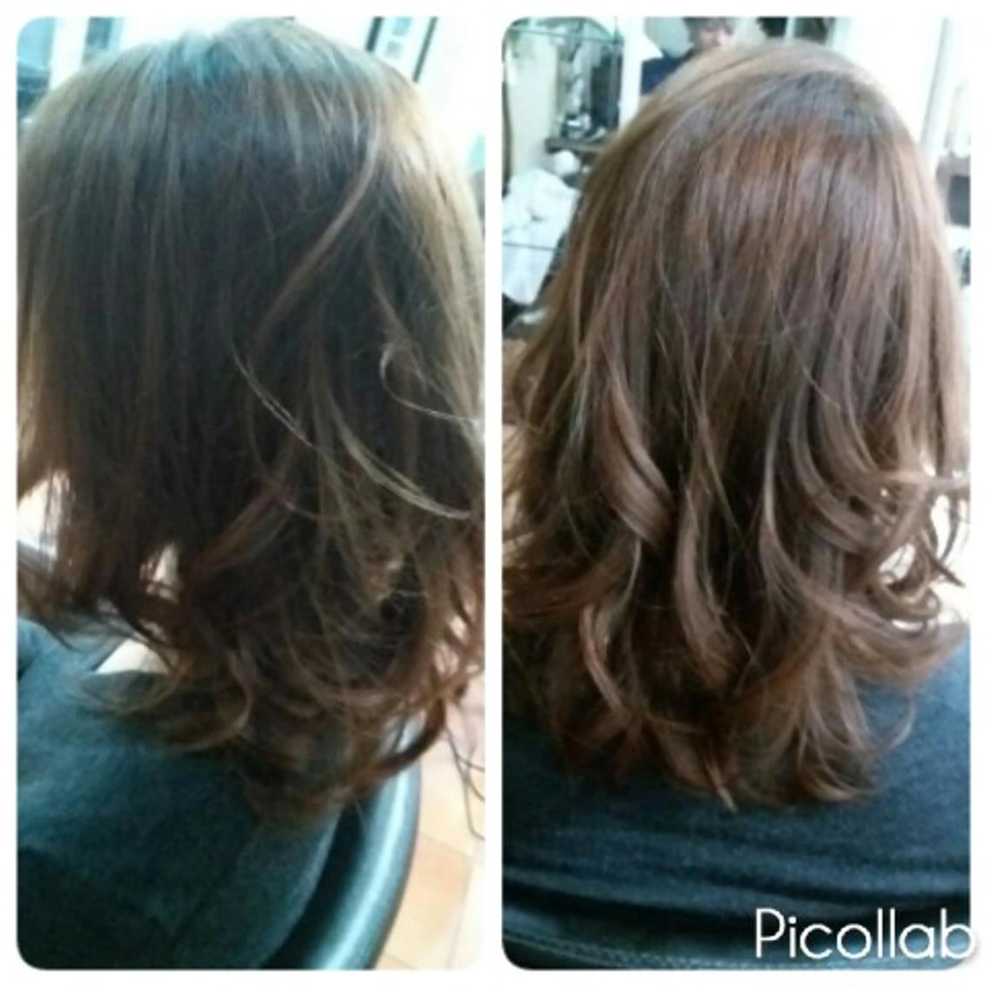 ミディアム カラー ベージュカラー ピンクカラー ピンクベージュ alpha. カラーエクステ下妻のヘアスタイル