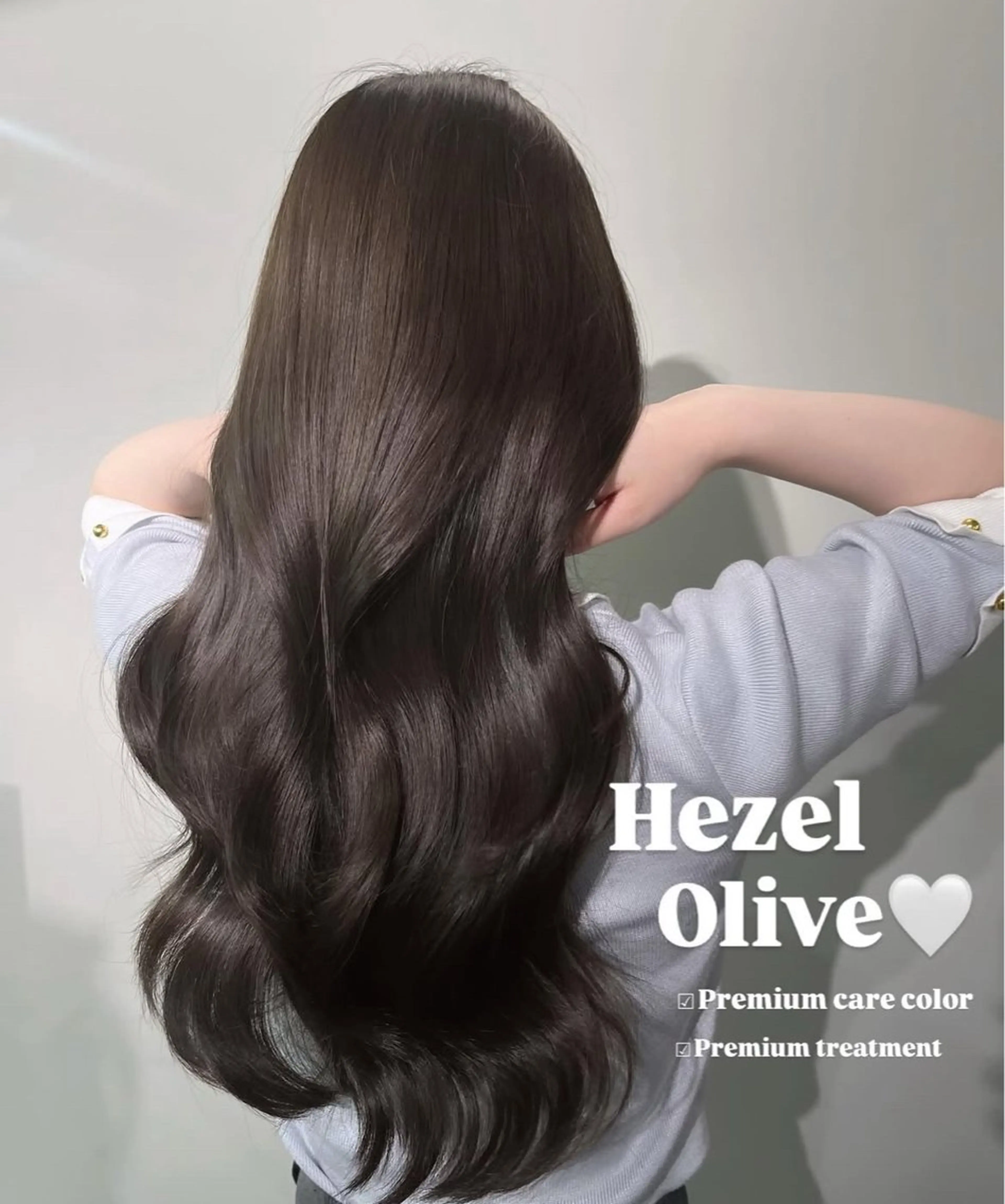 透明感Hazel Olive💚 巻き髪styling【U-25限定】の写真