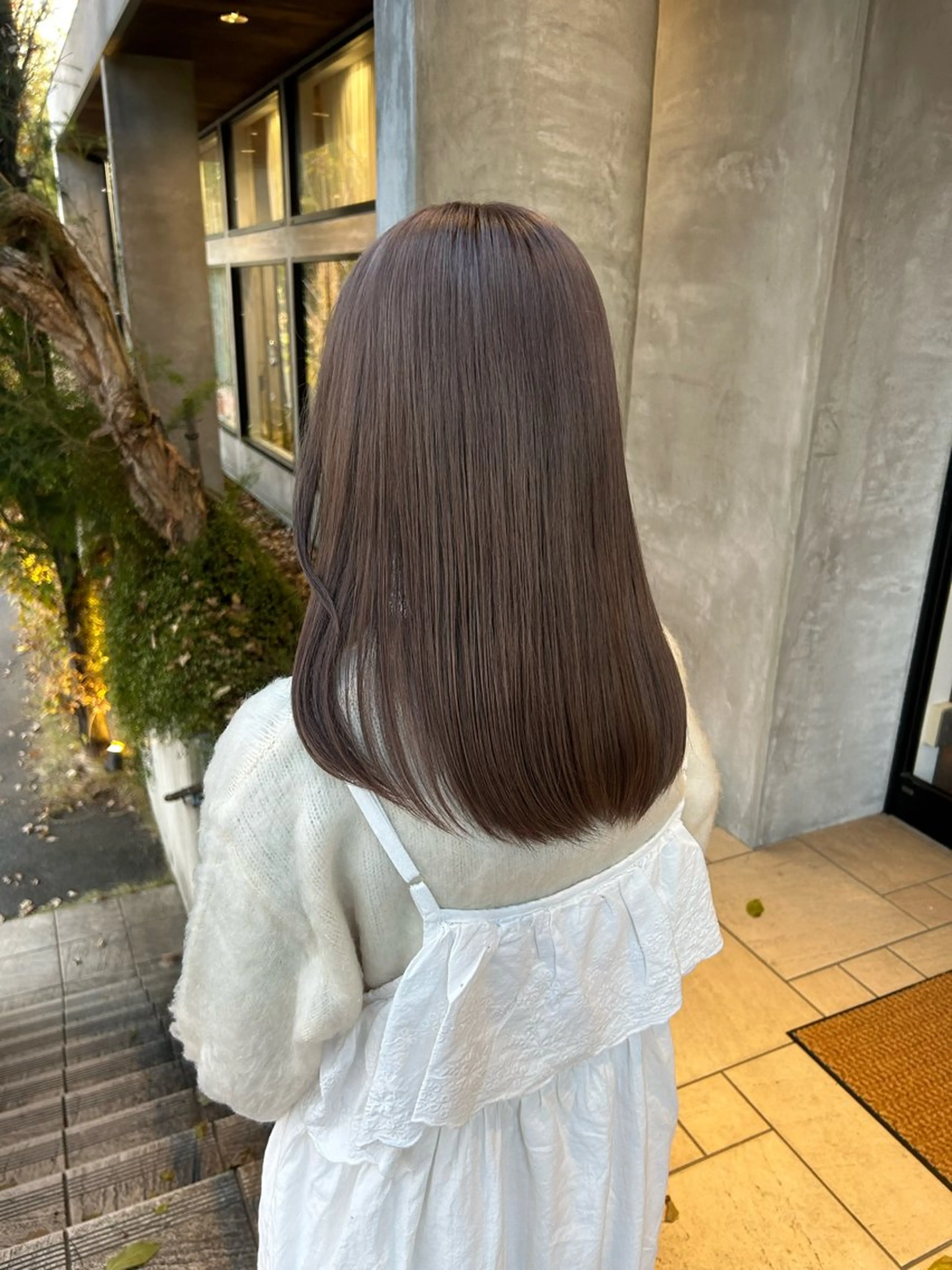 セミロング カラー ピンクカラー ヘアカラー lapis / soraのヘアスタイル