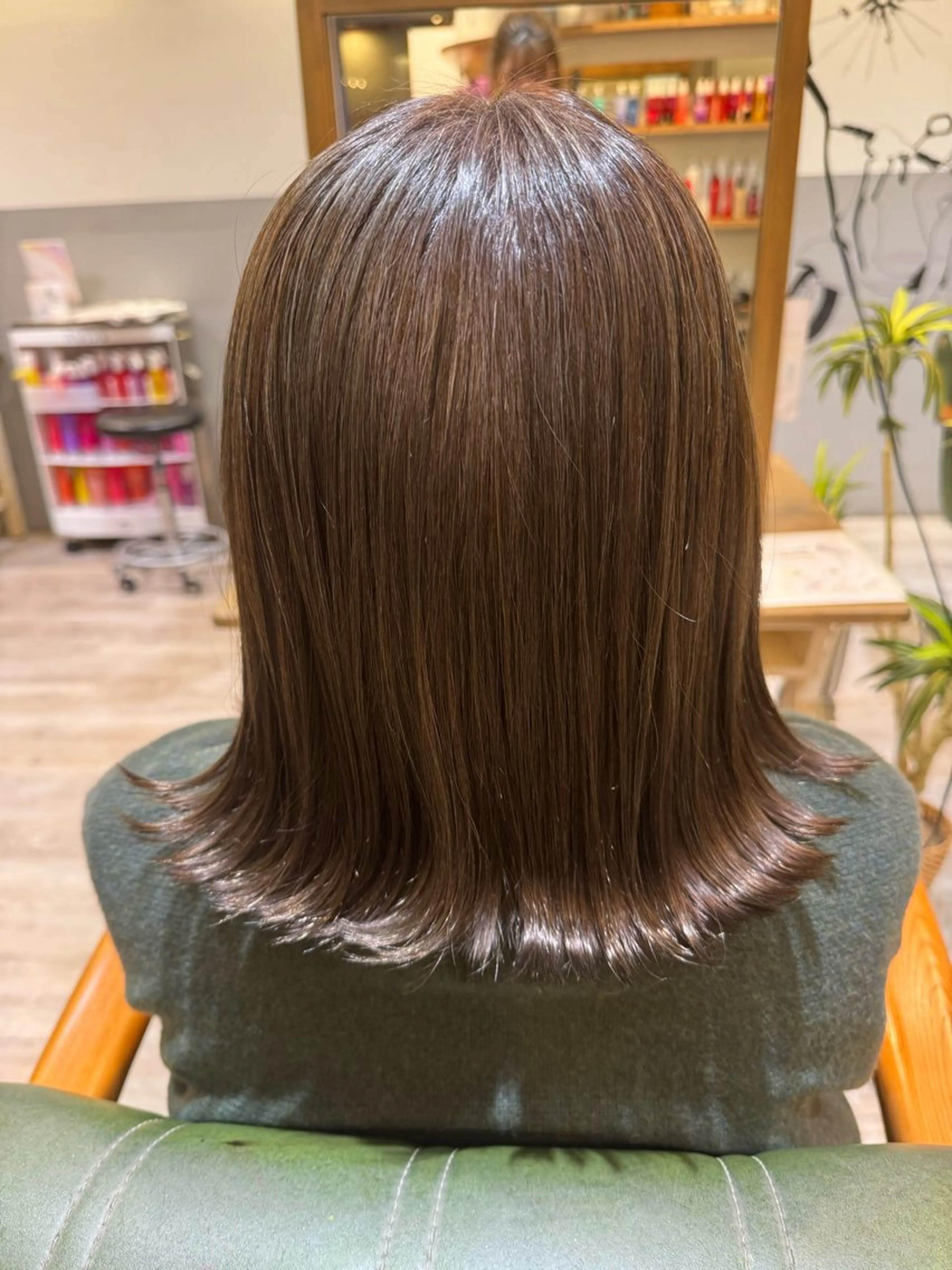 ミディアム ヘアカラー 🦋ふくい あやの🦋のヘアスタイル