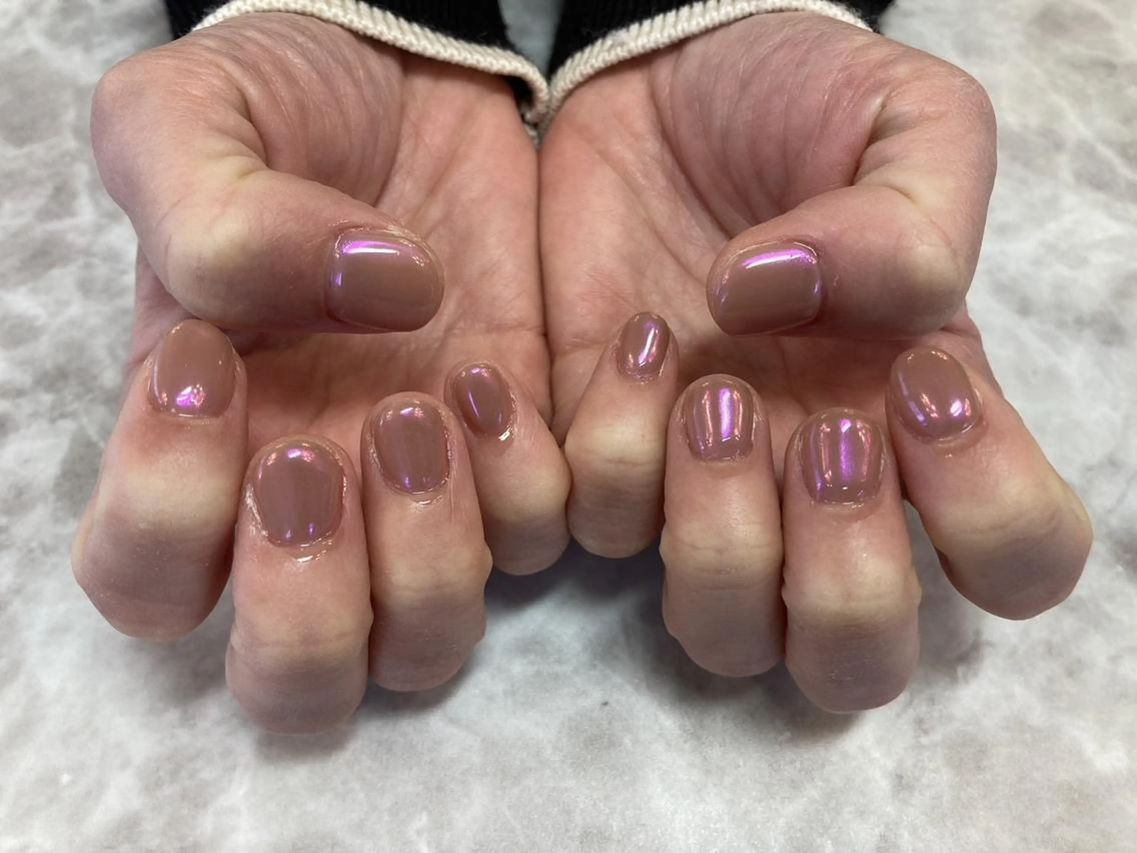 ネイル ネイルリボン 受付スタッフのネイルデザイン