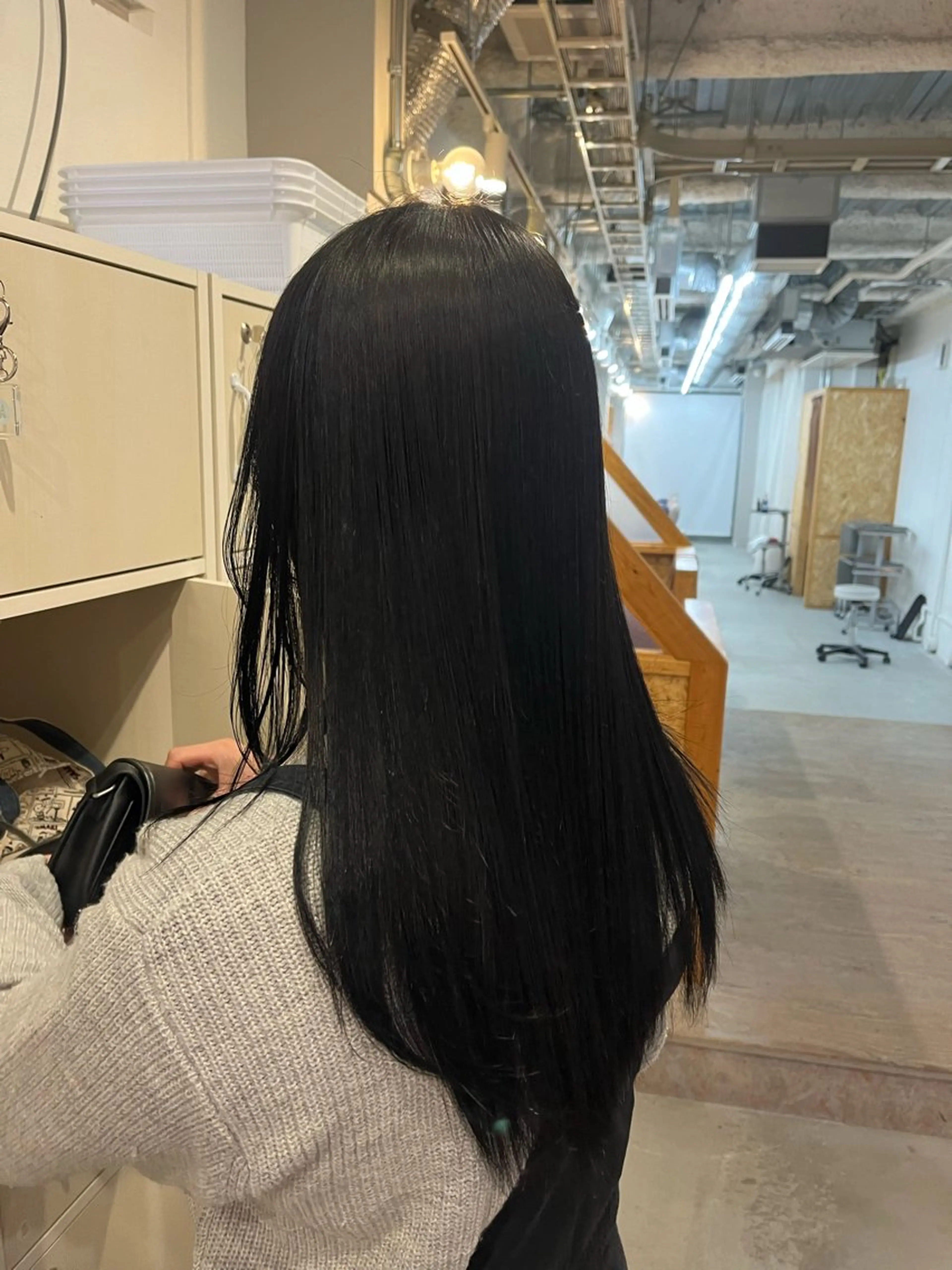 ロング ヘアカラー わだ なつきのヘアスタイル