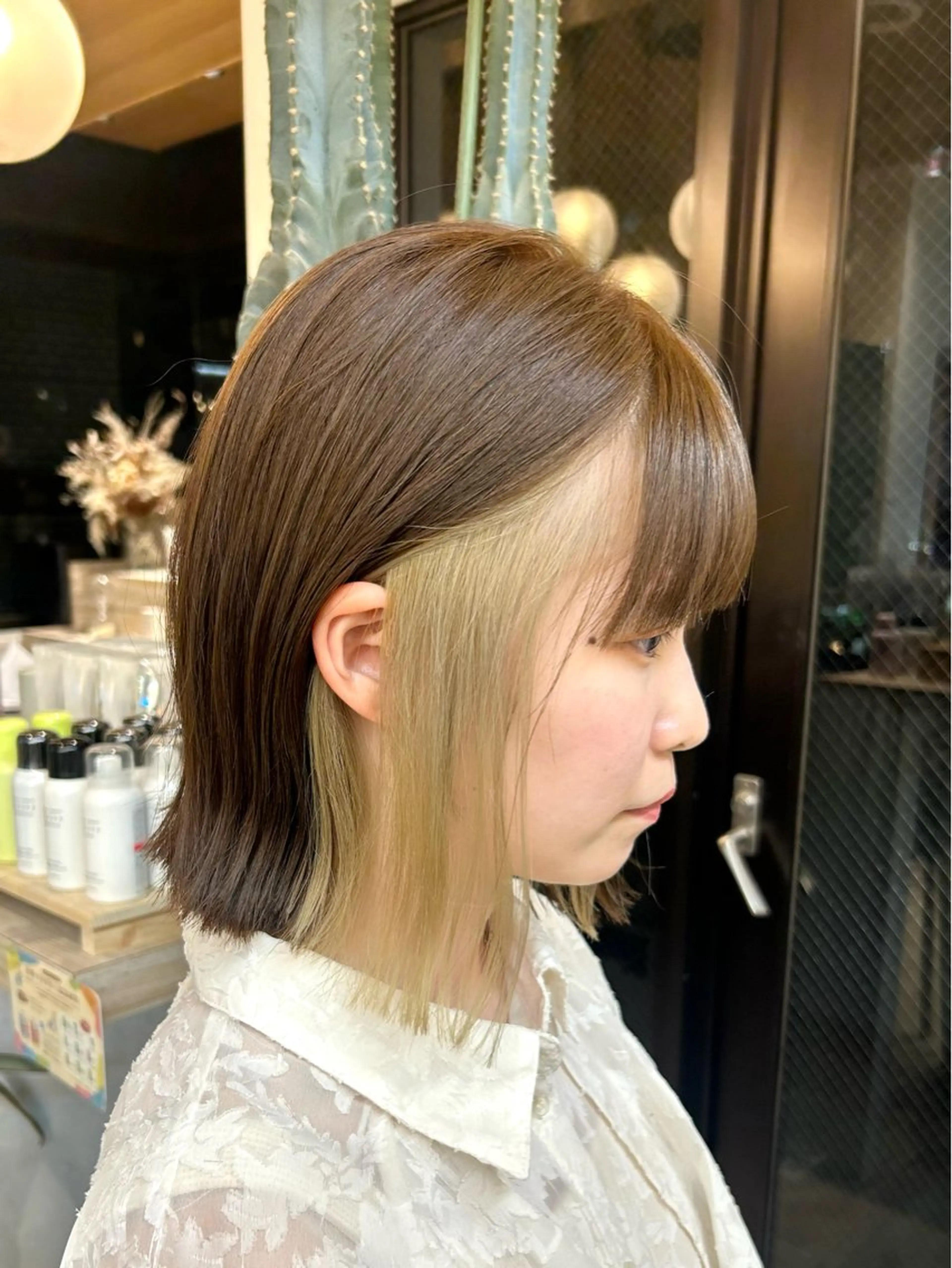 ミディアム カット ヘアカラー トリートメント 🩵縮毛矯正/ブリー チ/髪質改善/いつかのヘアスタイル