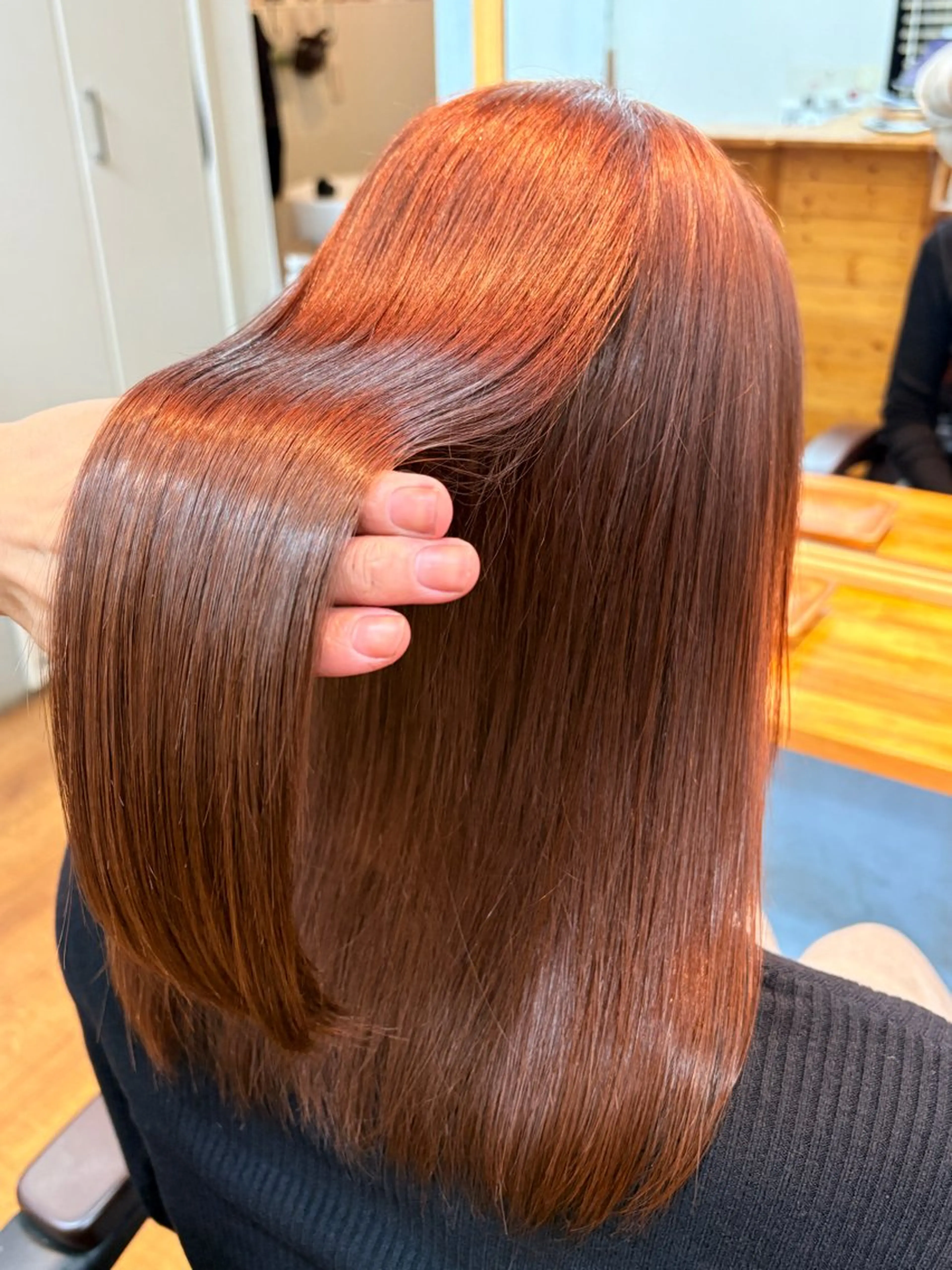 ロング カラー ヘアカラー トリートメント 髪質改善🌿‬/艶感 /髙木 優人のヘアスタイル