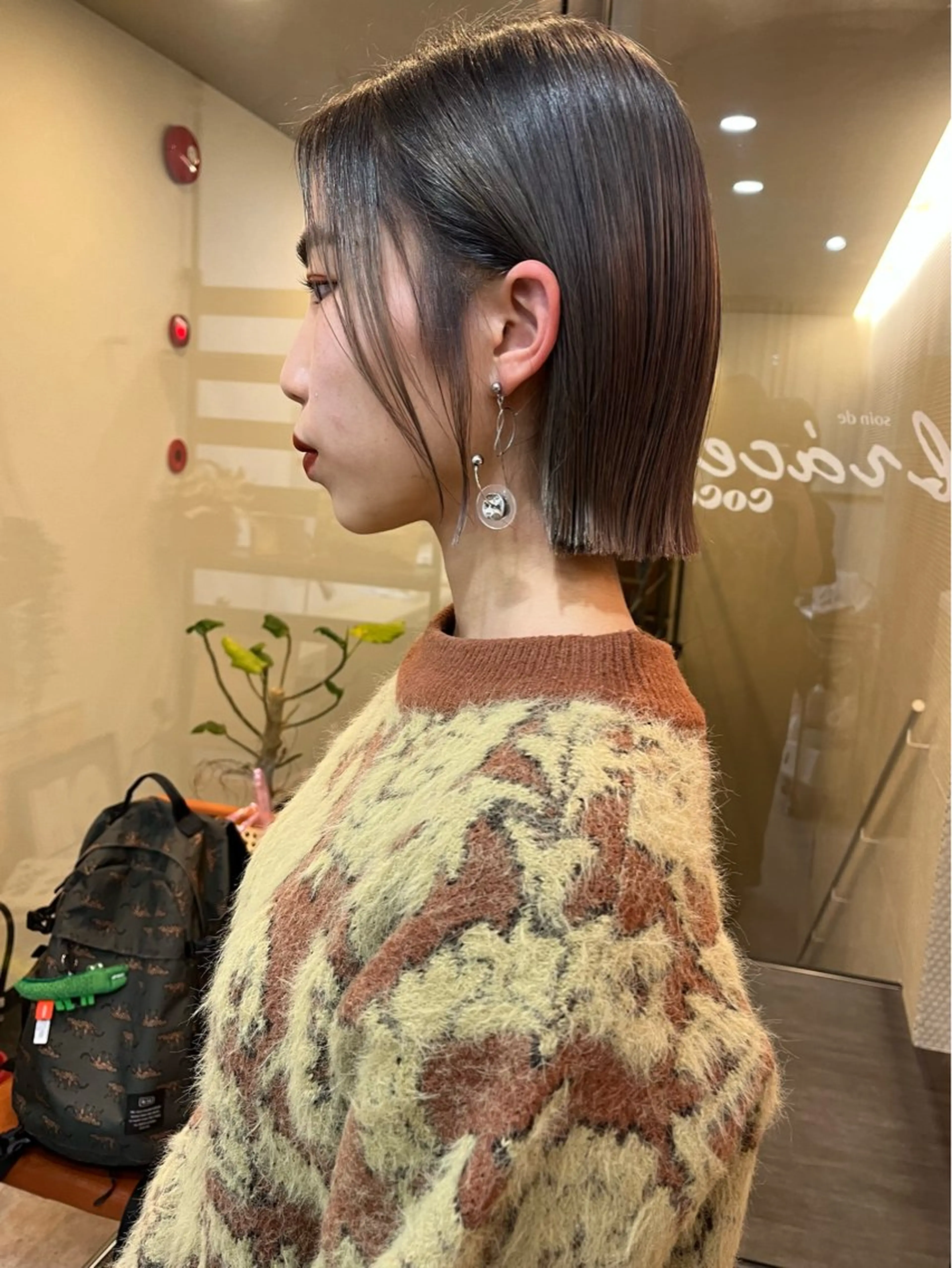 ショート ボブ レイヤー/暖色/ 髪質改善/永礼芳果のヘアスタイル