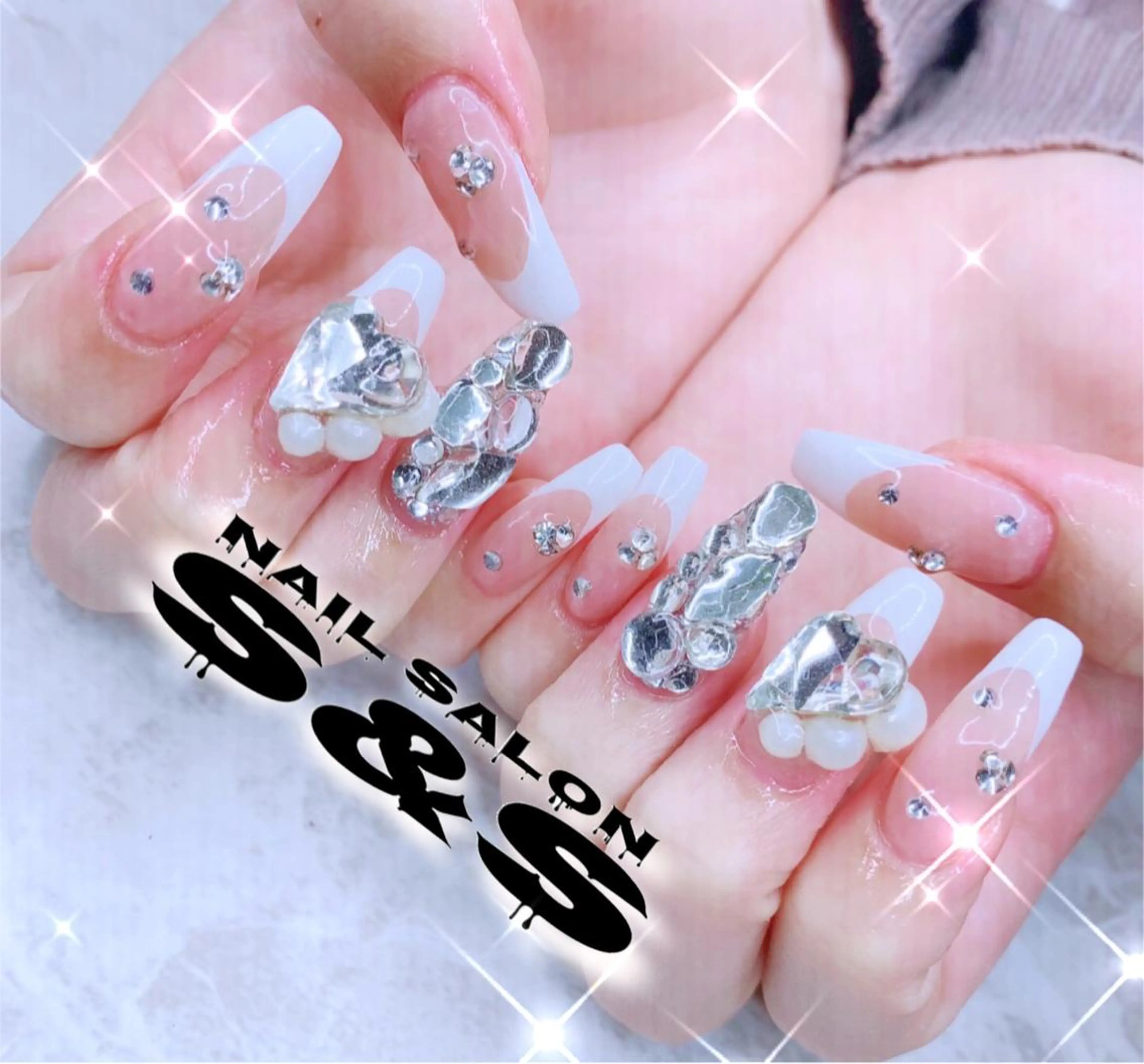 ネイル 長さ出し メンズネイル 持ち込み スカルプネイル S&S 村田小百合のネイルデザイン