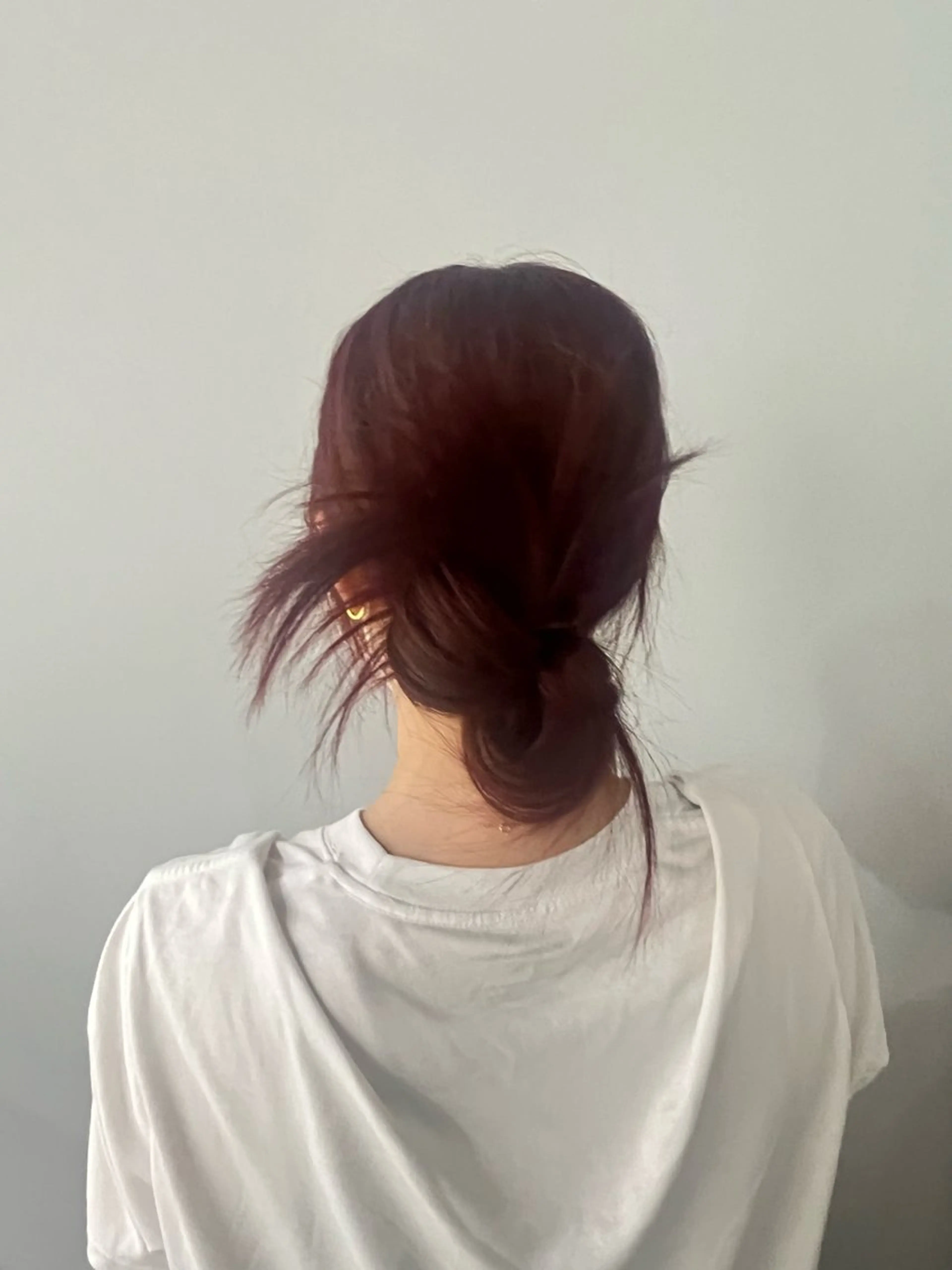 ロング カラー ヘアアレンジ オレンジ -さたけ たつき-のヘアスタイル