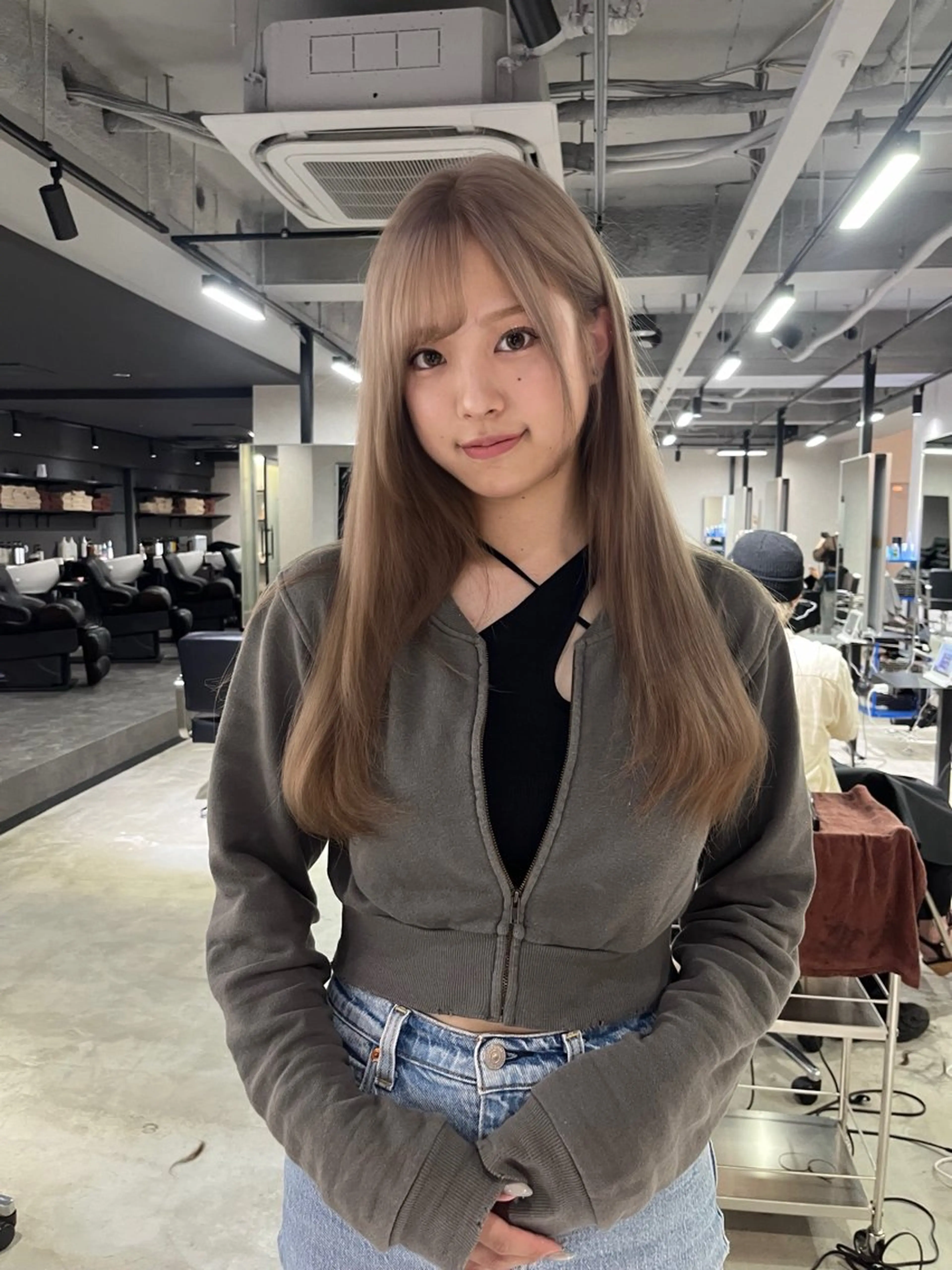 カラー 心斎橋/ブロンド/ ペールカラー/あみかのヘアスタイル