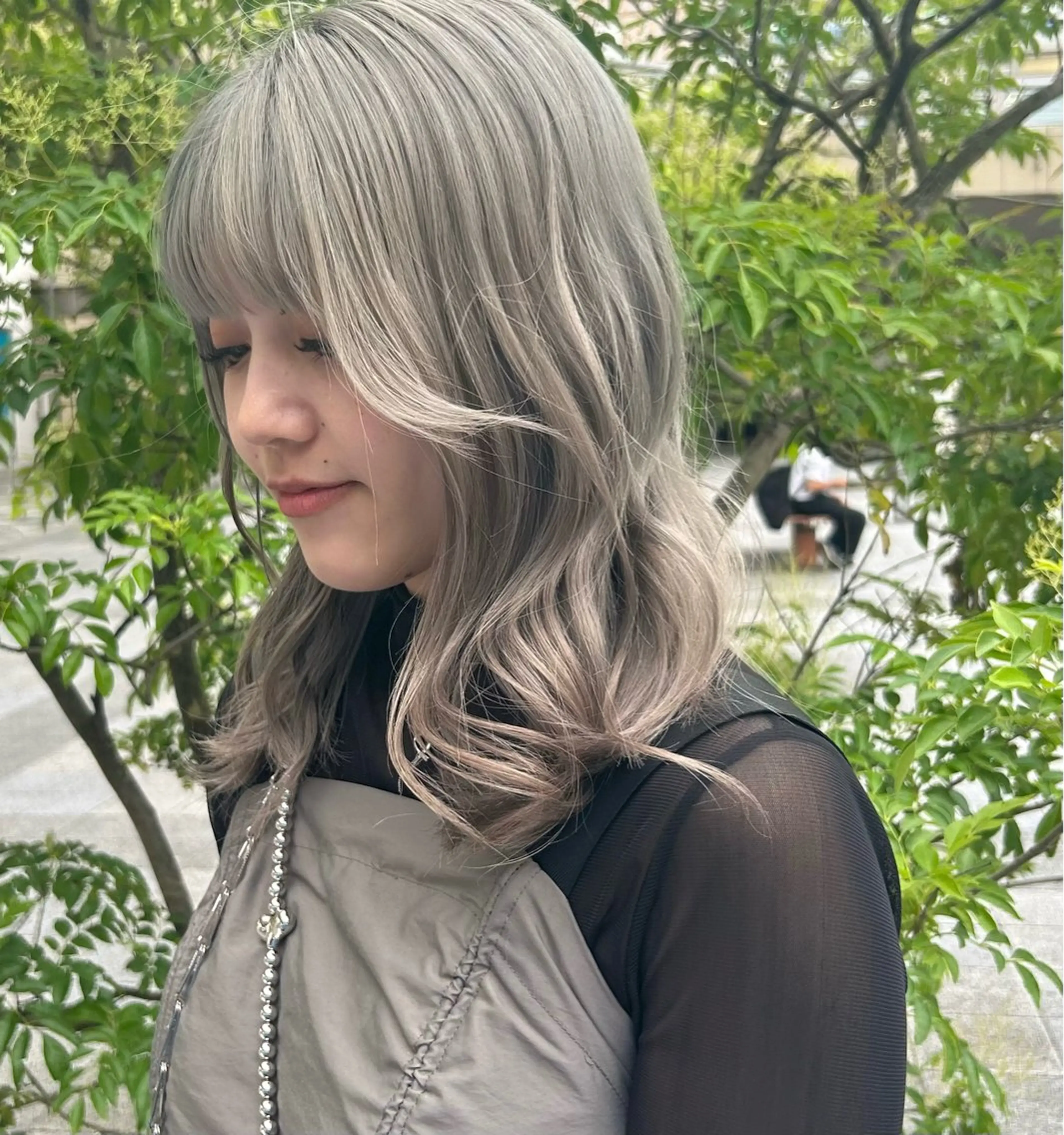 ミディアム カラー 💙ルル💙 ハイトーン/レイヤーのヘアスタイル