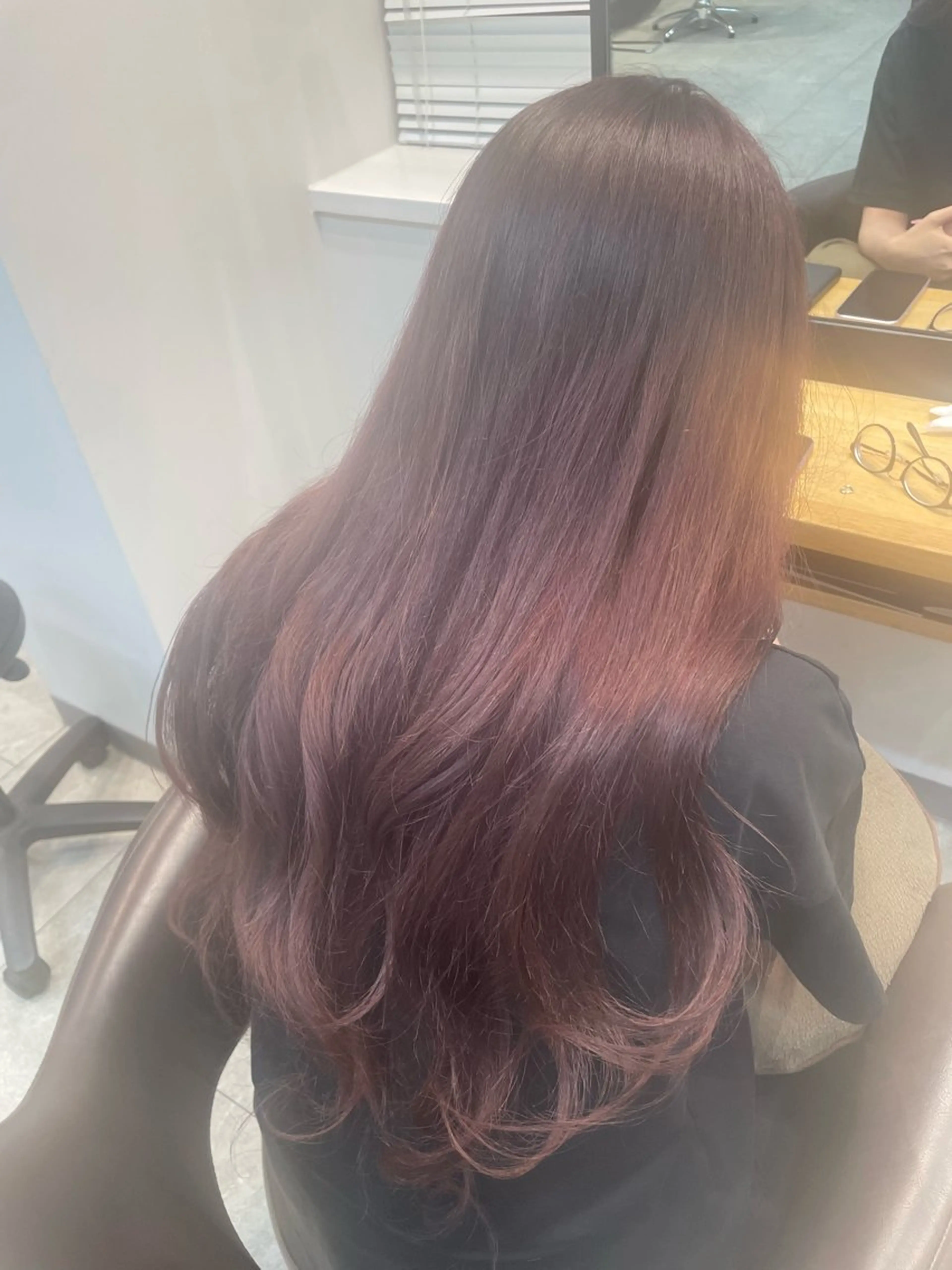 ロング カラー ピンクカラー neaf【六本木】所属・愛され/ミディアム 六本木/佐藤ゆり🎀のヘアスタイル
