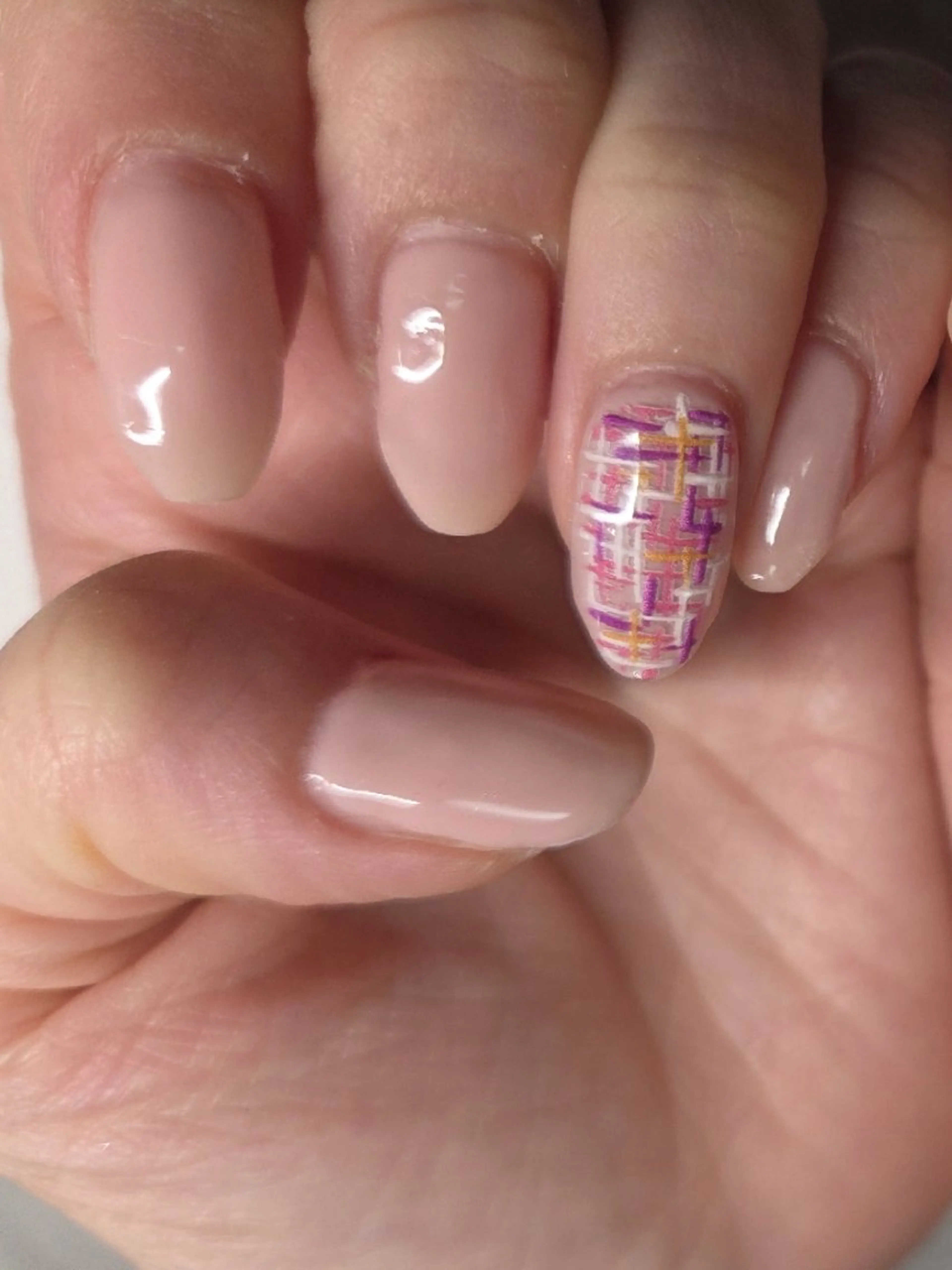 ネイル オフィスネイル シンプルネイル 春ネイル ツイードネイル nailsaron kohiroのネイルデザイン