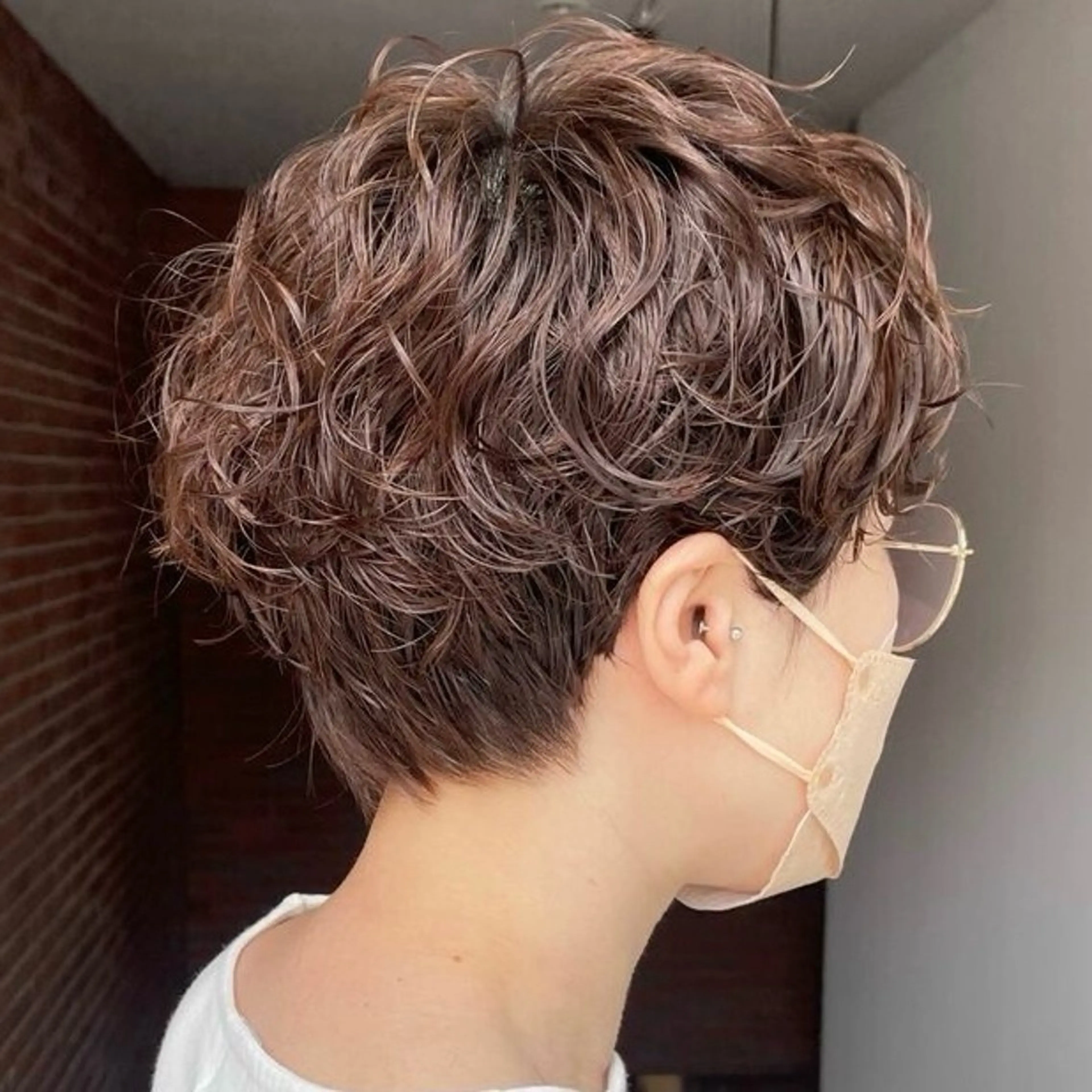 ショート パーマ 似合わせカット ショートヘア ✨️今だけ無料✨️ 鶴田みなみのヘアスタイル