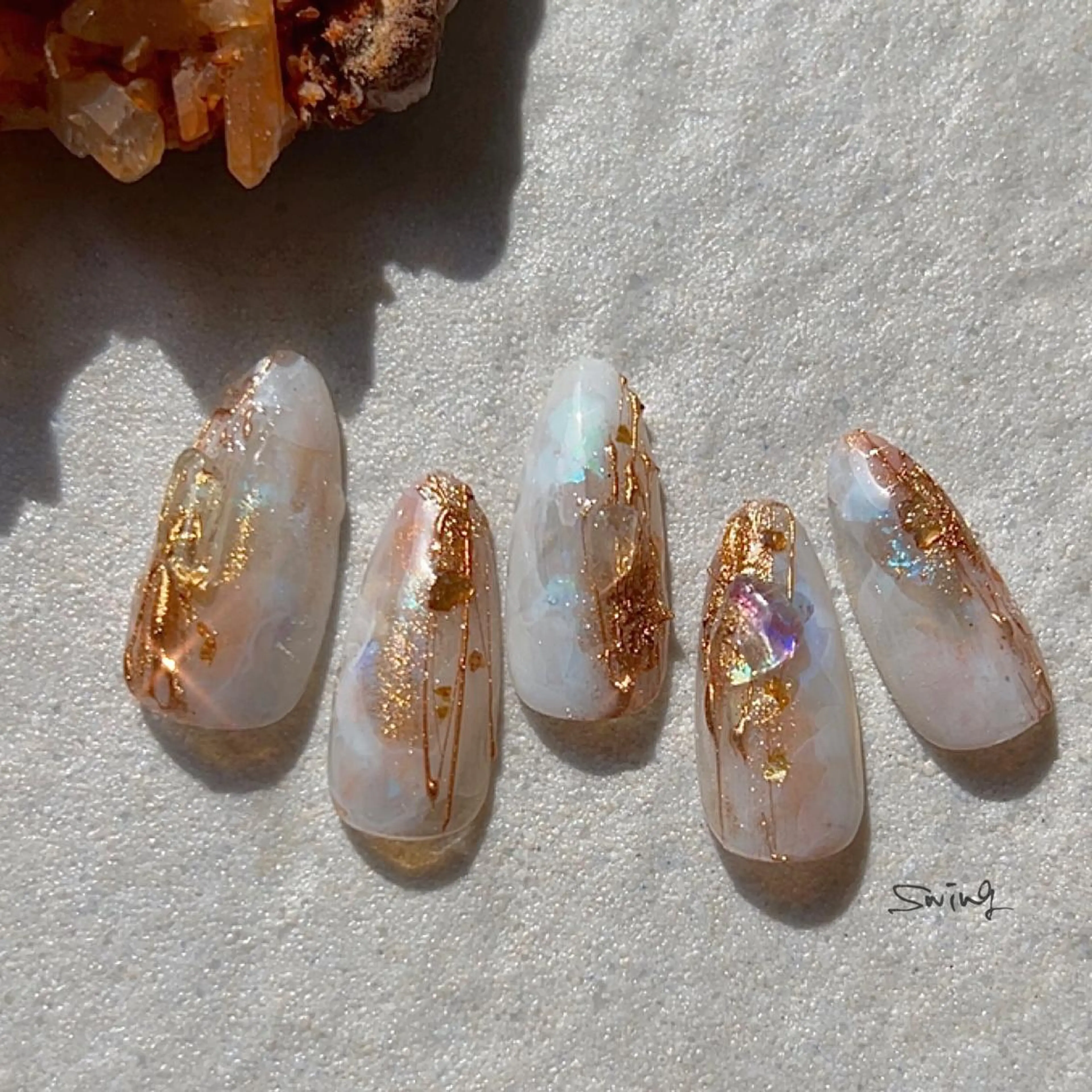 ネイル クリアネイル ハンドネイル SWING Nail Salon所属・Yoshida Takakoのネイルデザイン