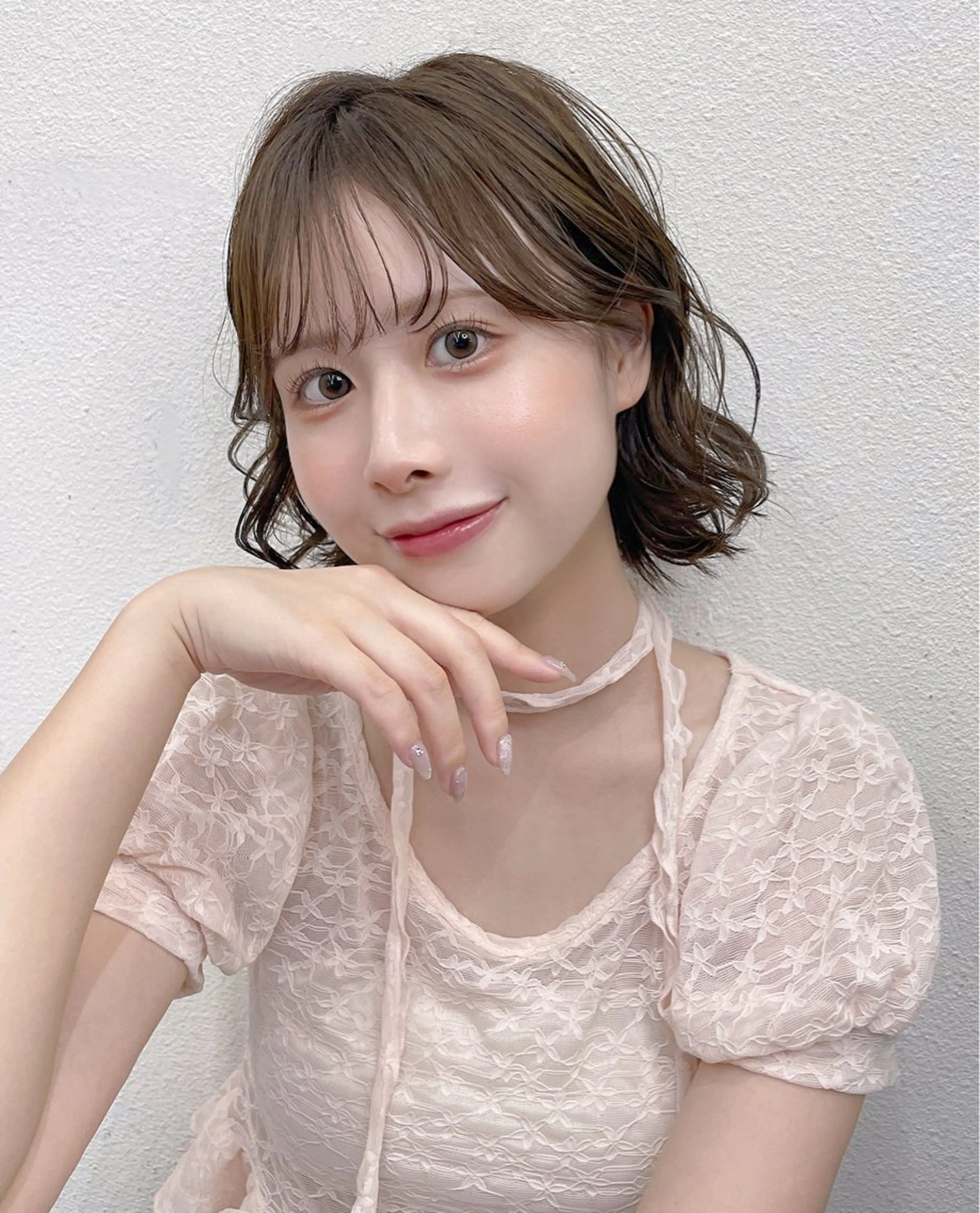 パーマ レイヤー/暖色カラー /パーマ/落合 歩夢のヘアスタイル