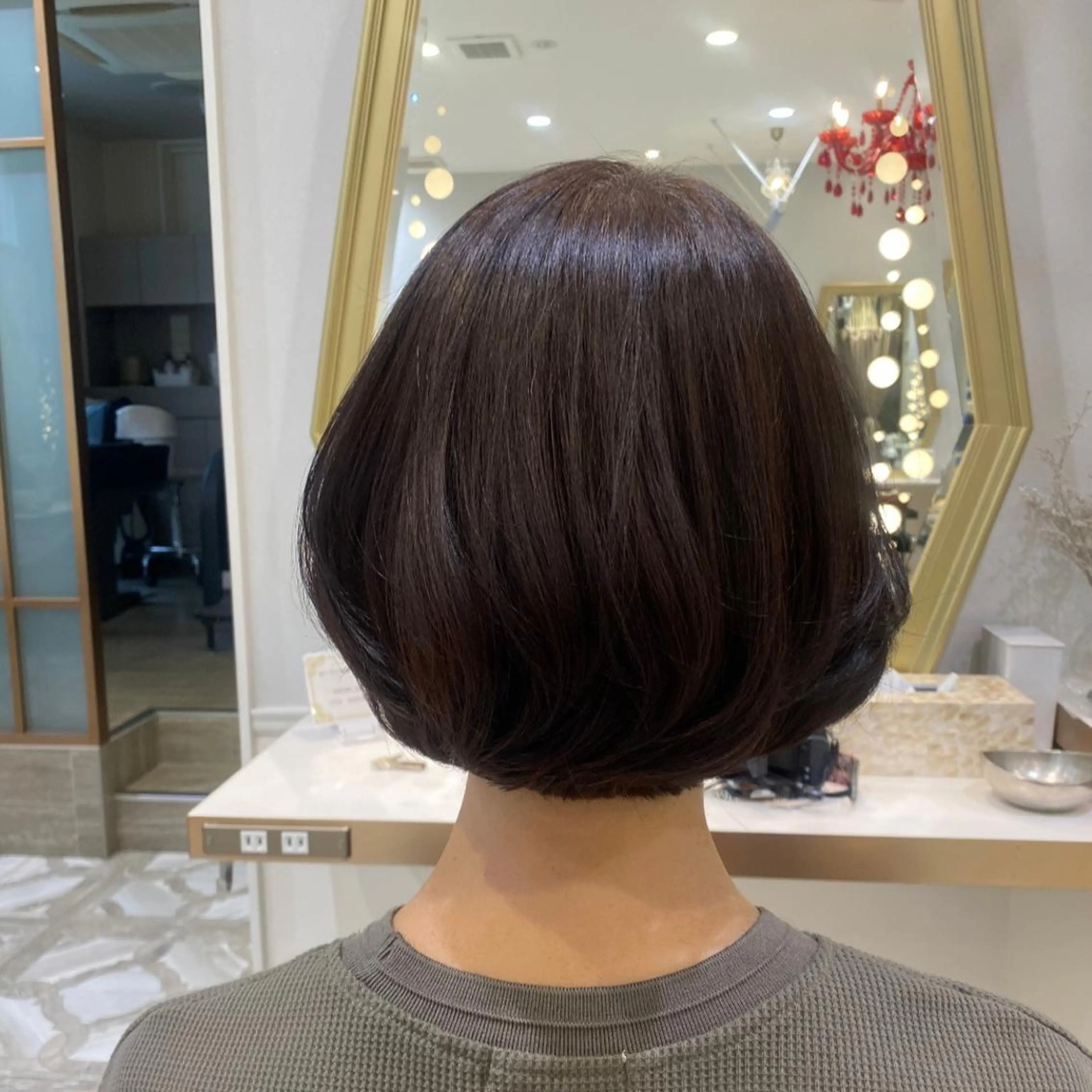 ショート Ash 銀座店所属・骨格補正カット /マンツーマン/のヘアスタイル