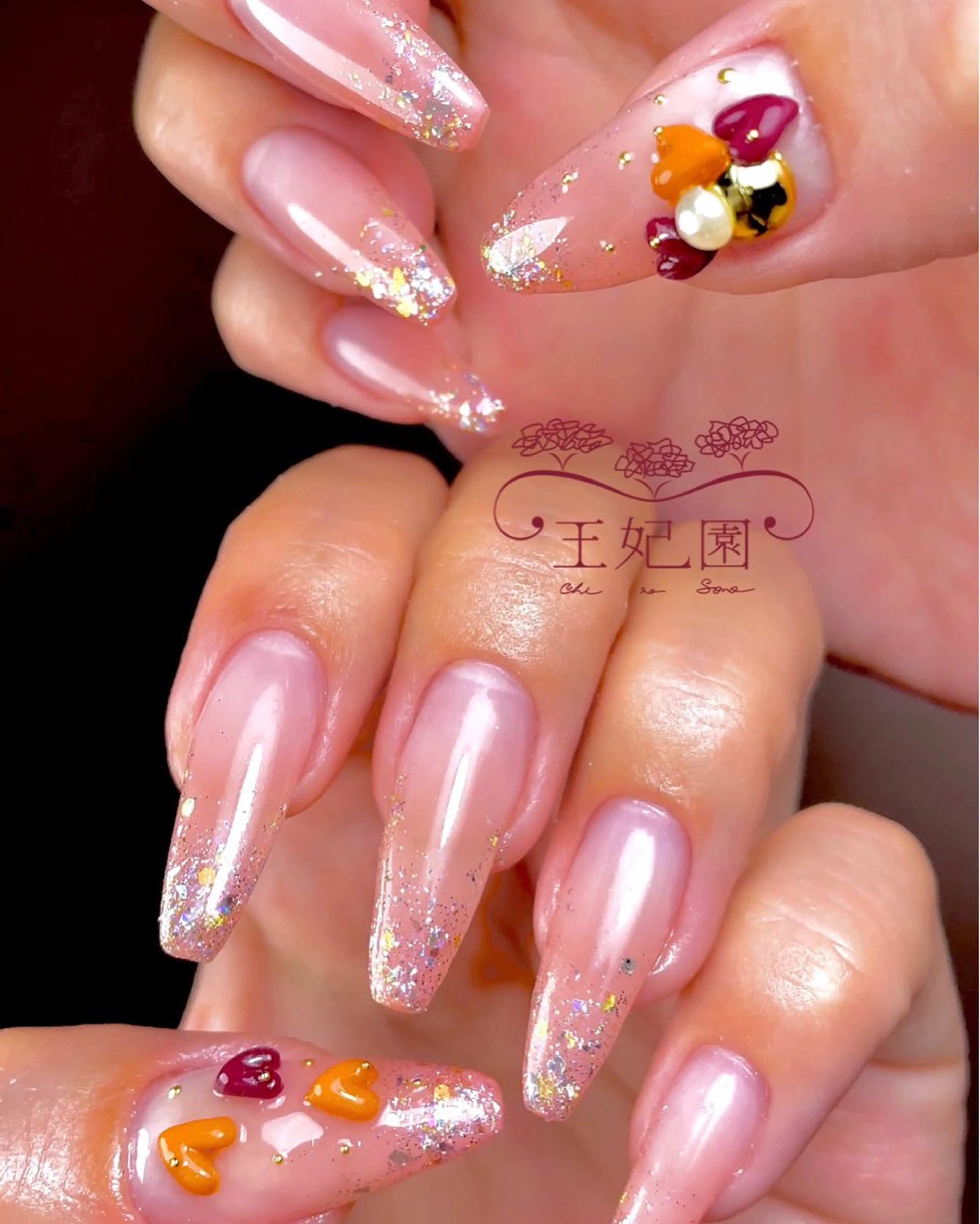 ネイル フレンチネイル ラメ(グリッター) メンズネイル ワンホンネイル nail salon王妃の園所属・王妃の園 ohinosonoのネイルデザイン