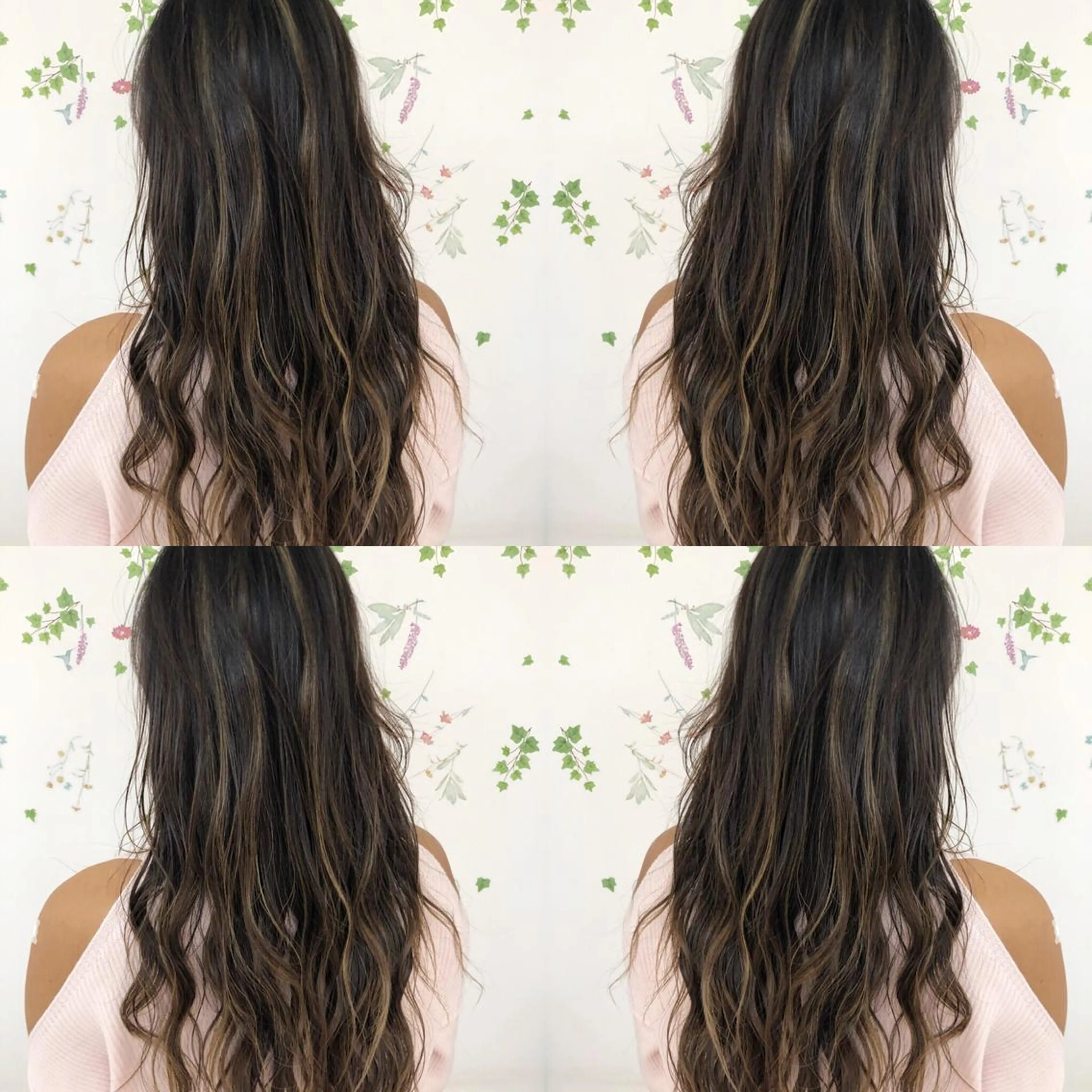 ロング カラー アッシュ バレイヤージュ ブリーチ グラデーションカラー グレージュ レイヤー/韓国/ 顔周り/しんやのヘアスタイル