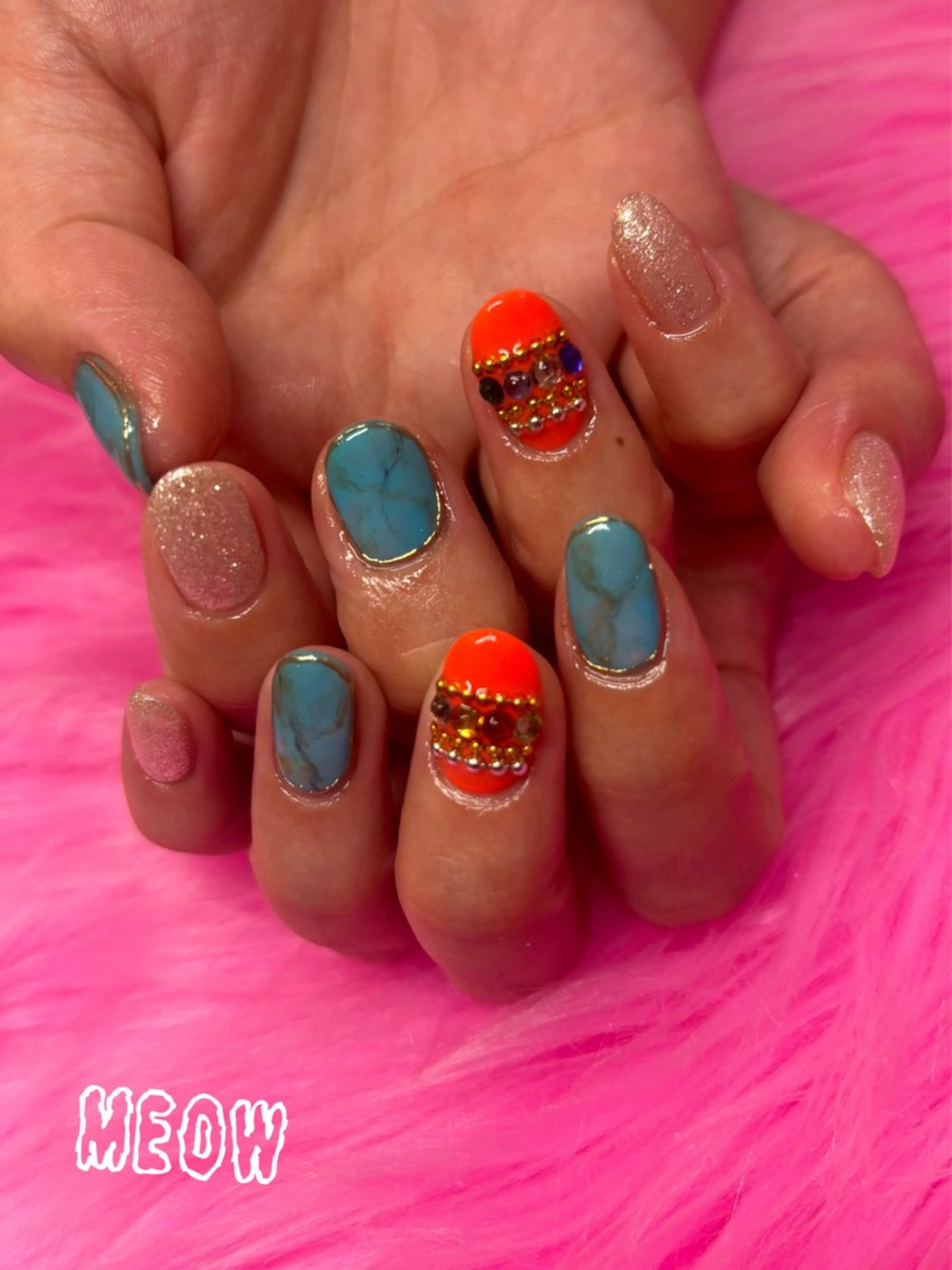 ネイル 大理石ネイル(マーブル) ハンドネイル BodyDesignSalonEene.所属・MEOW RANのエステ・リラクイメージ