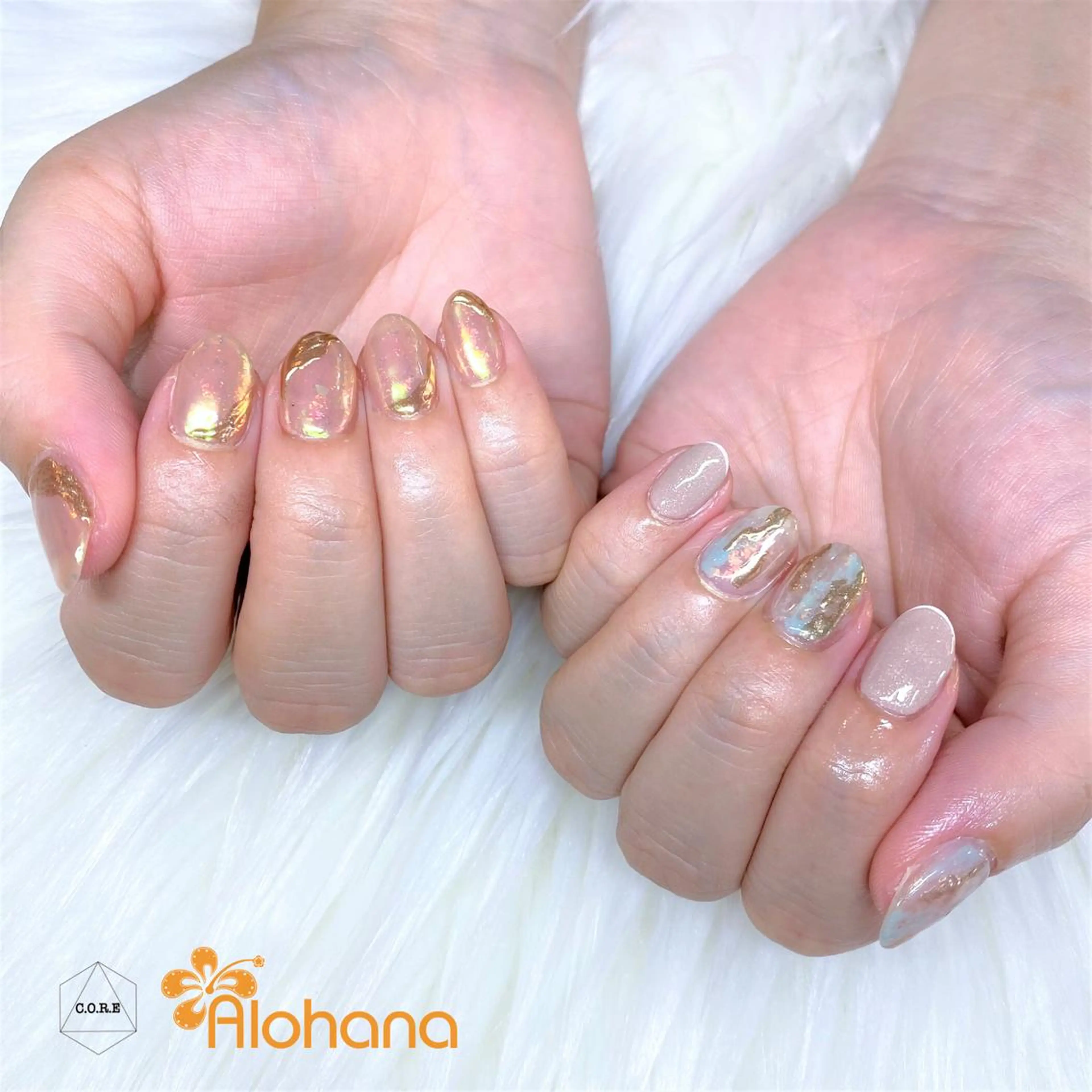 ネイル ニュアンスネイル ハンドネイル Alohana所属・Alohana Minaのネイルデザイン
