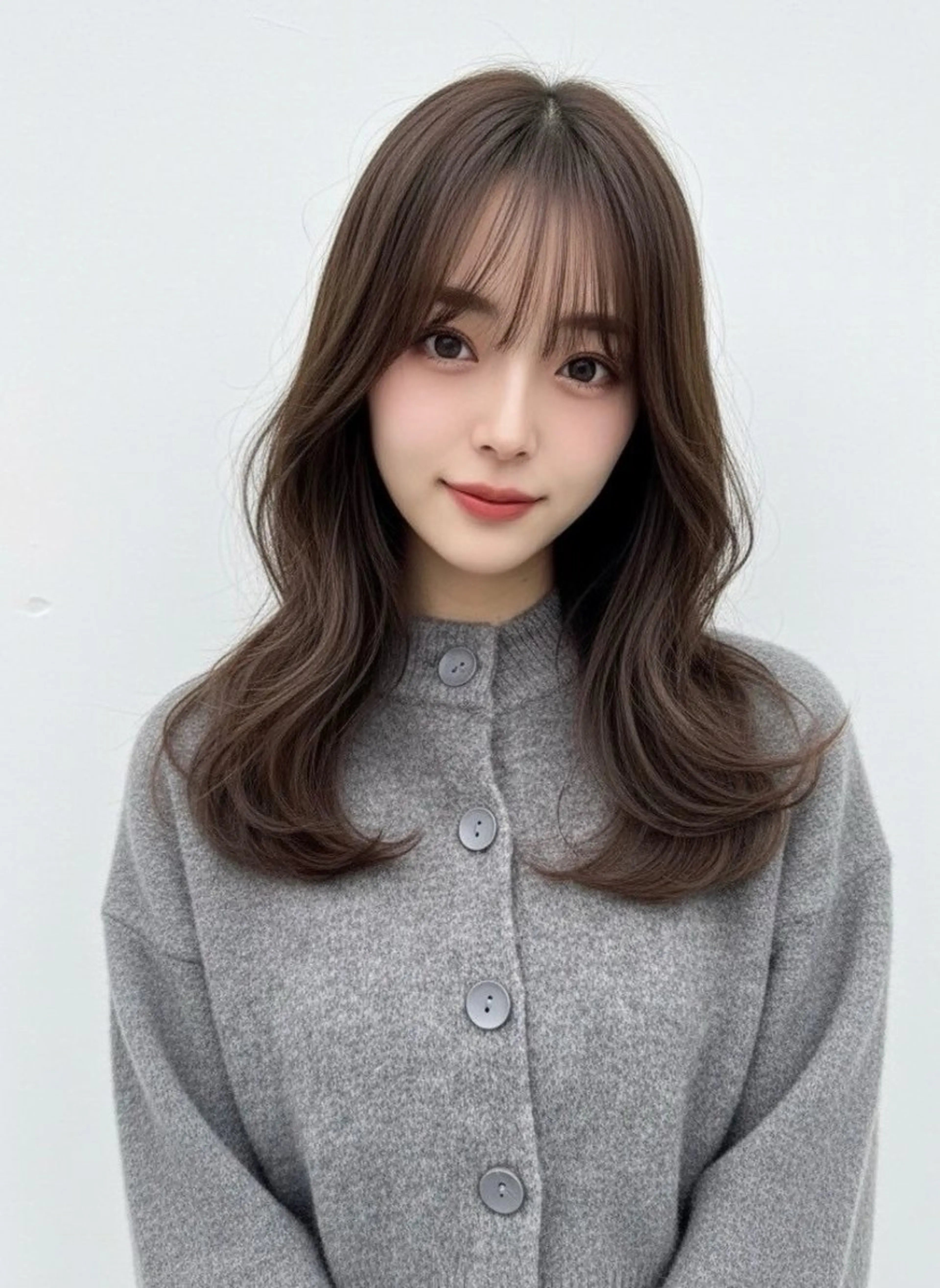 セミロング カラー ヘアアレンジ ベージュカラー ブリーチ グレージュ ブリーチなしカラー オリーブベージュ 【代表】 たき〜のヘアスタイル