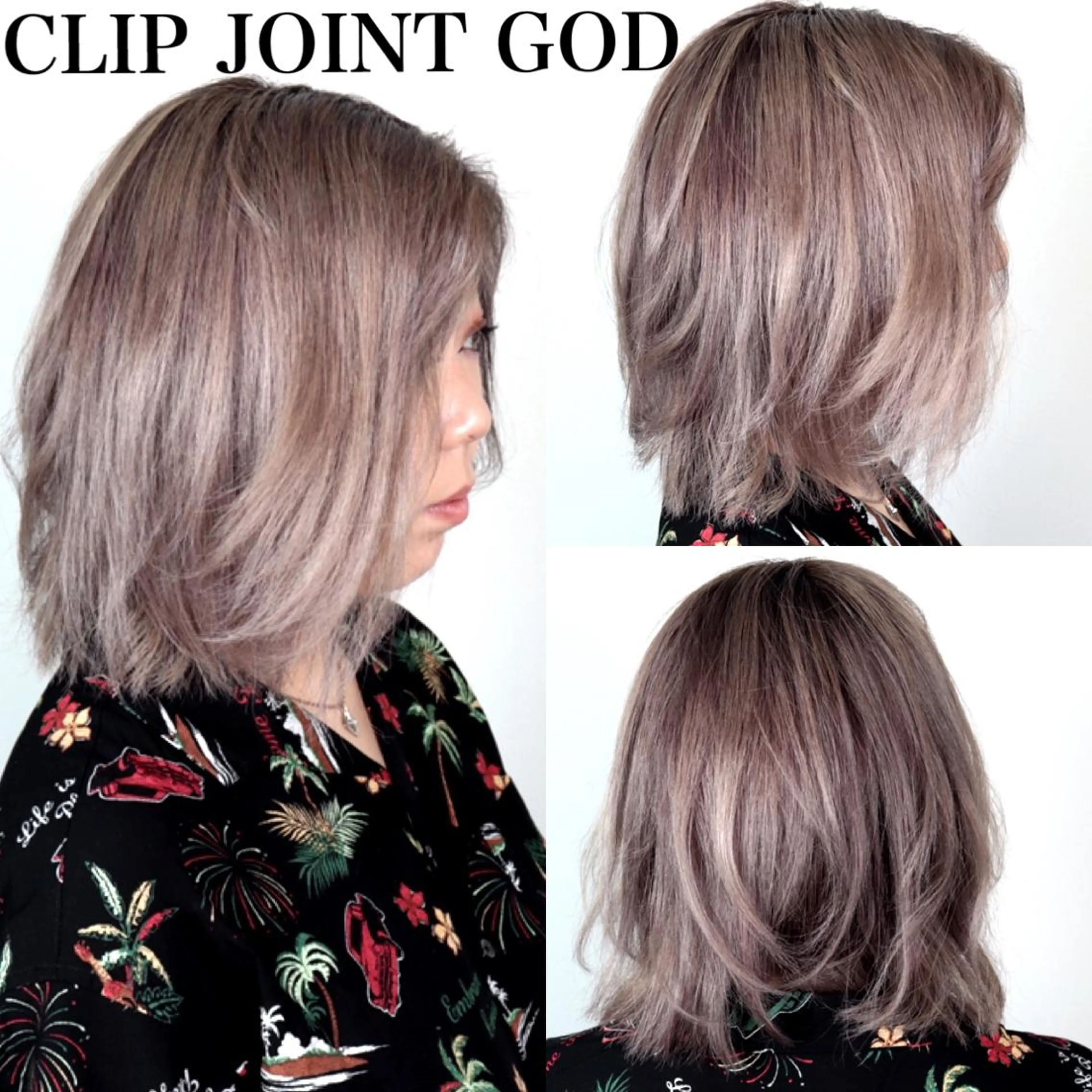 ミディアム カラー アッシュ ヘアカラー トリートメント ヘアセット 秋葉 洸平のヘアスタイル