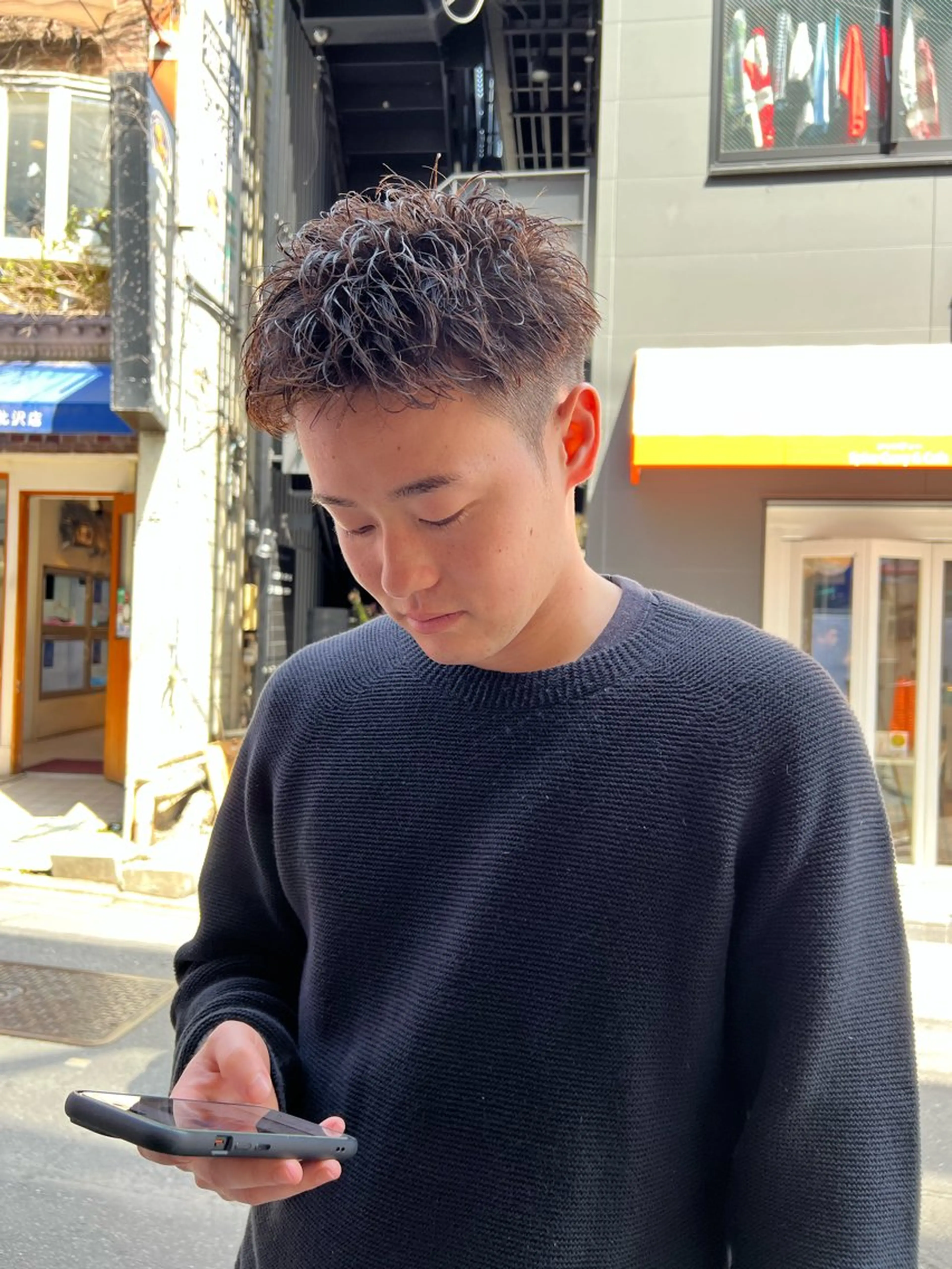 パーマ メンズ 縮毛矯正 糟谷 慈英のヘアスタイル