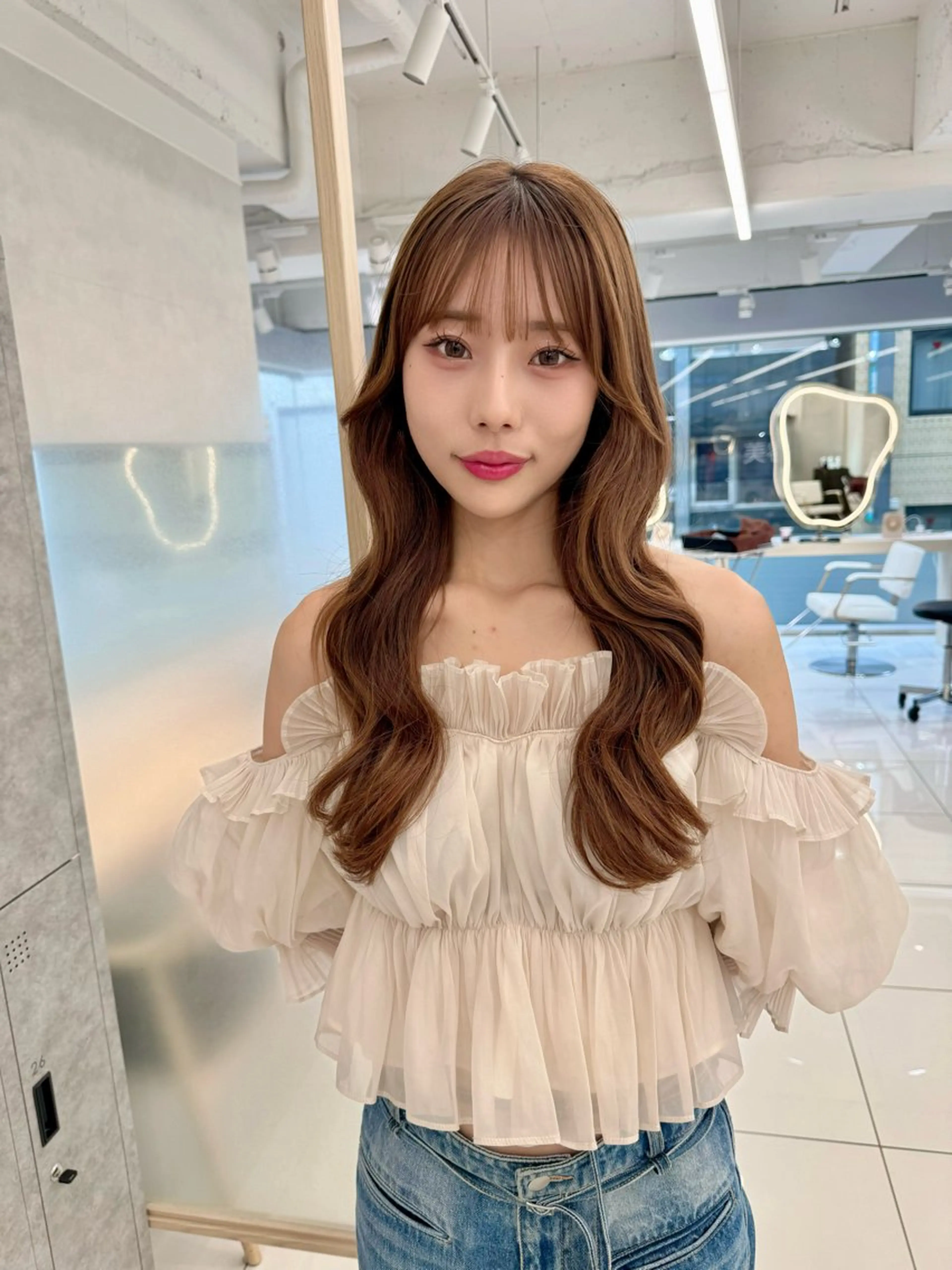 ロング レイヤー/韓国/ 顔周り/しんやのヘアスタイル