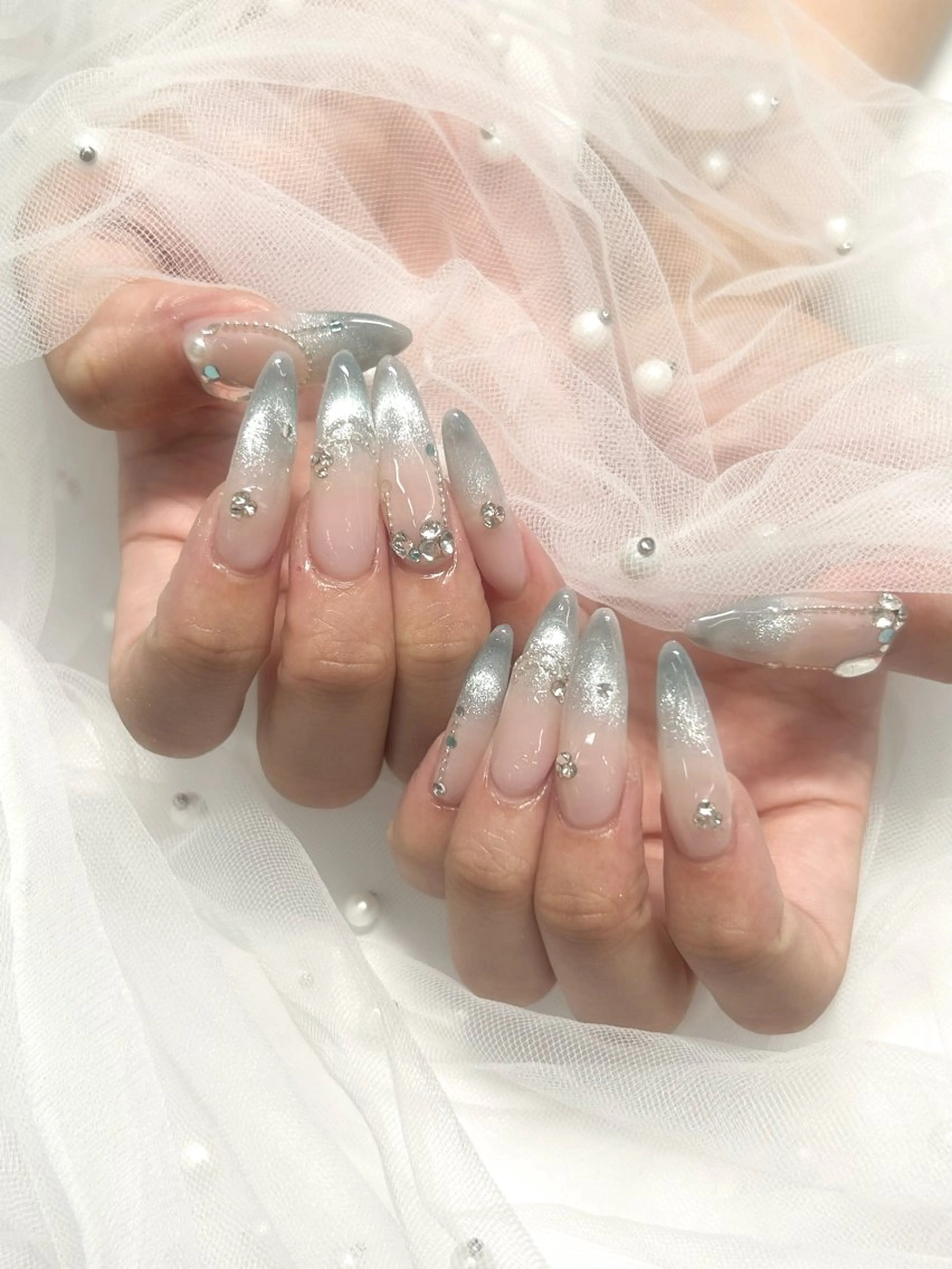 ネイル ロングネイル ハンドネイル hinata池袋 🌙WOLTOKYOのネイルデザイン