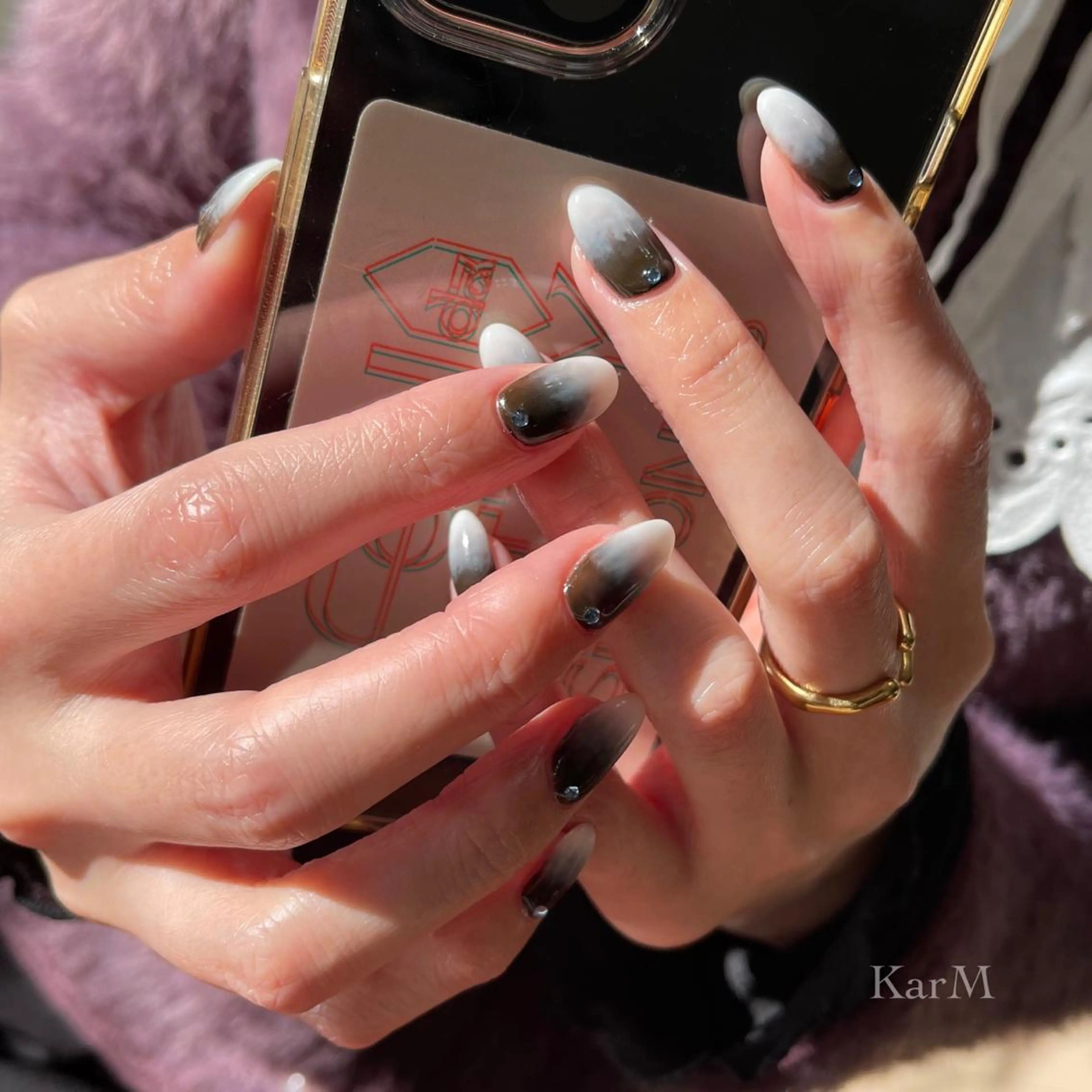 ネイル アートネイル オーロラネイル チークネイル フットネイル フレンチネイル ハンドネイル ogino karinのネイルデザイン