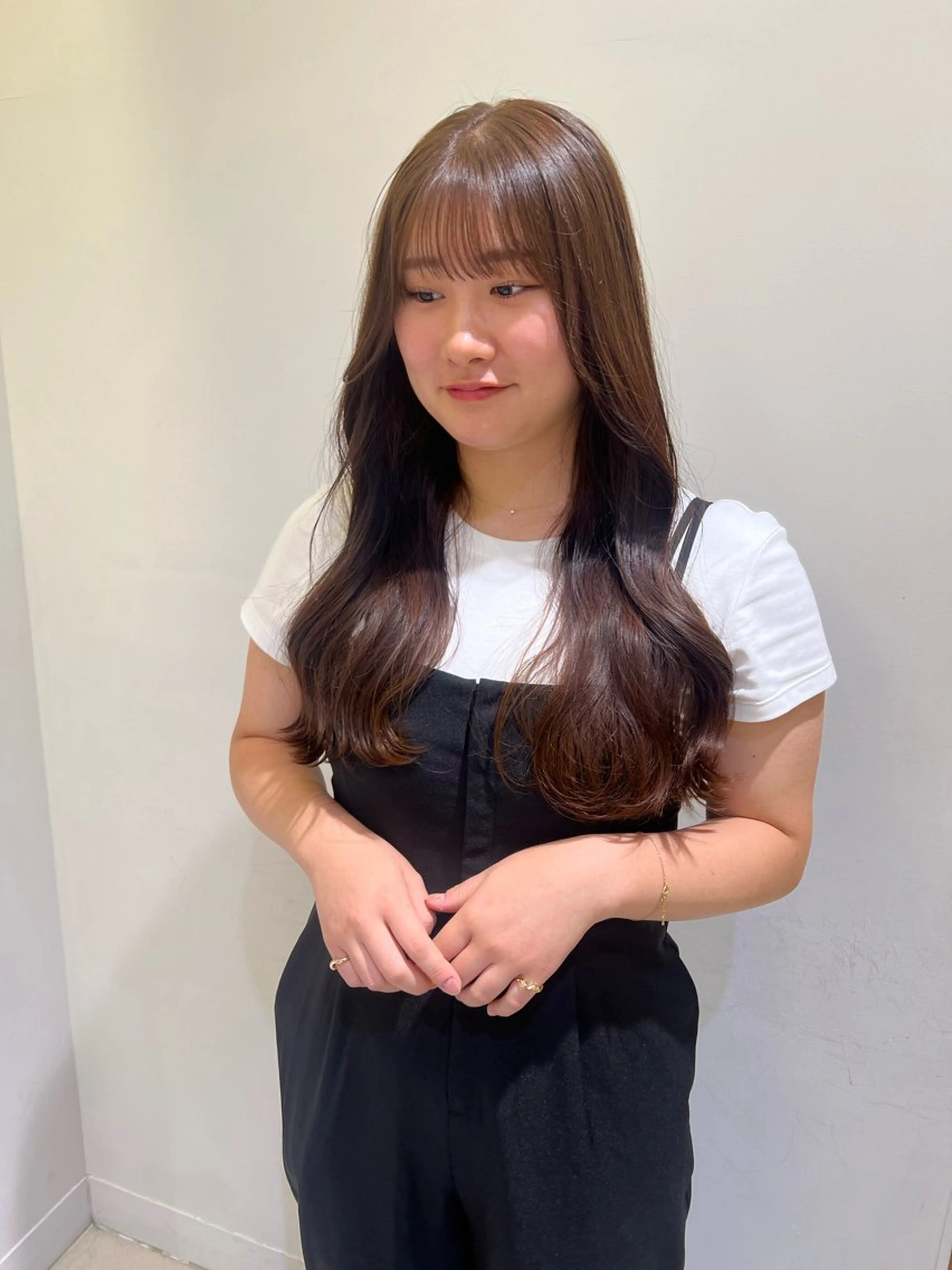 ロング カラー ヘアアレンジ ヘアカラー トリートメント 顔周り/透明感 🤍銀座RINOSEのヘアスタイル