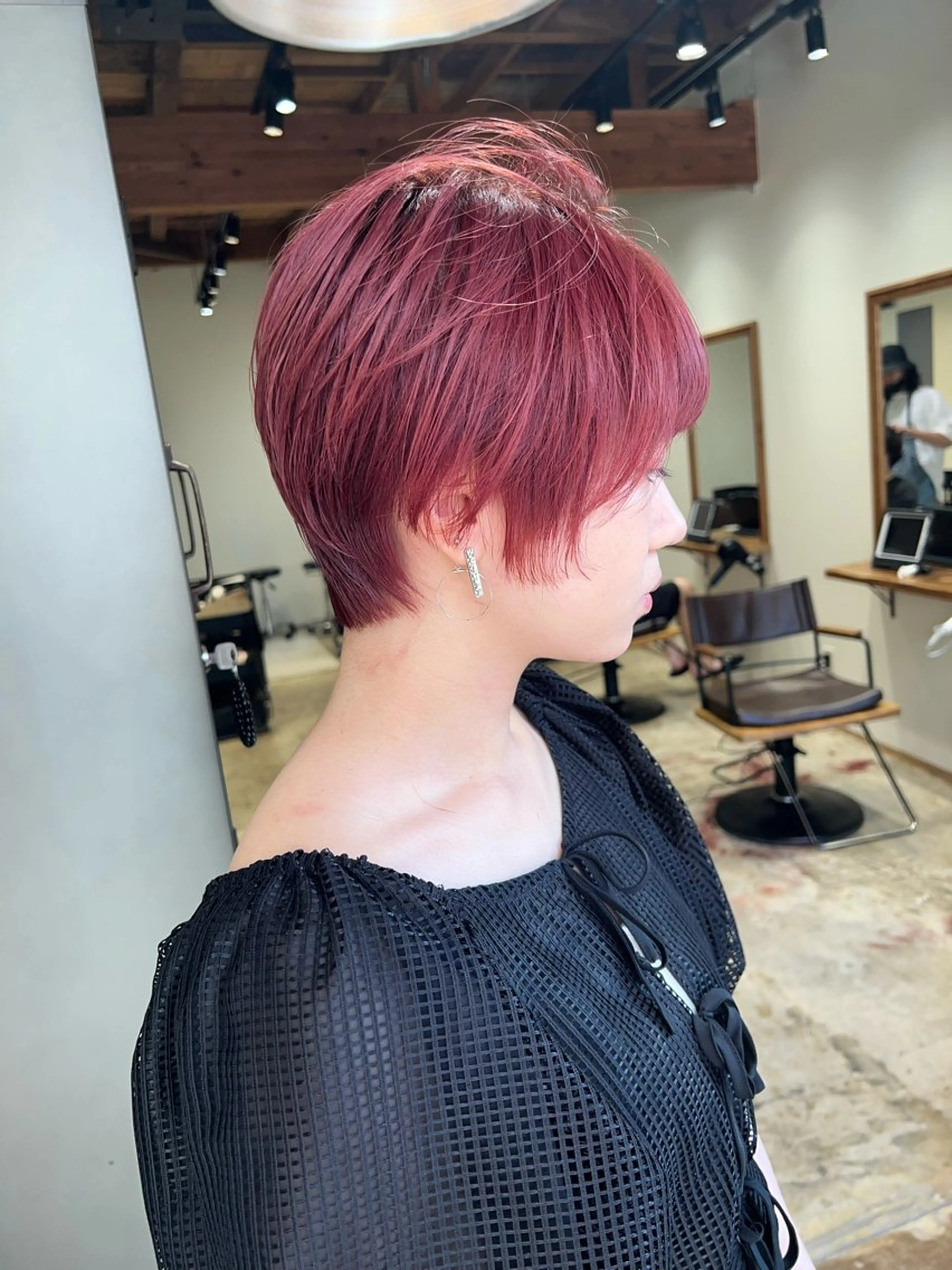 ショート カラー nishido ハイライト/メンズのヘアスタイル