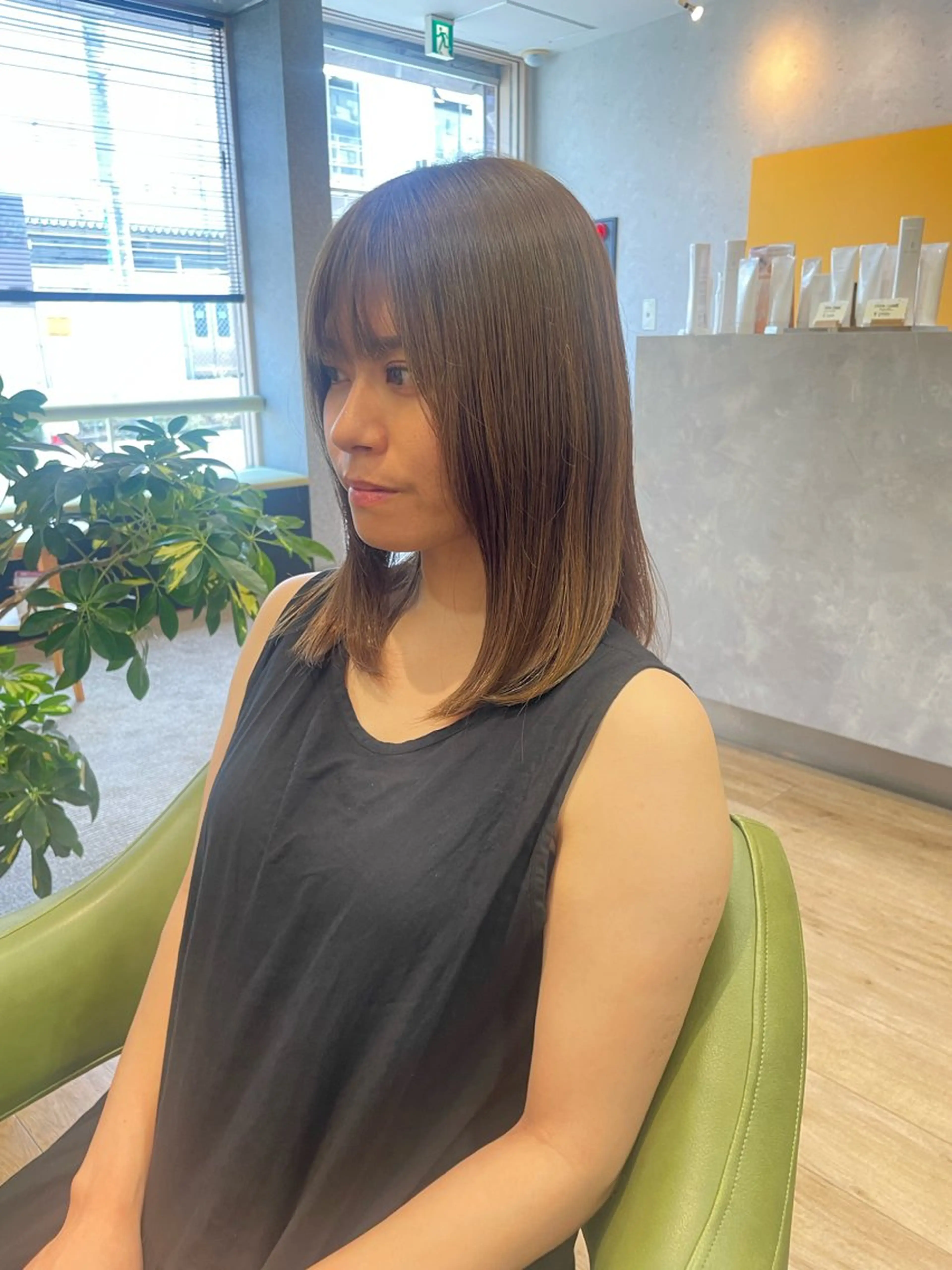 ミディアム カラー アッシュ アッシュブラウン ブラウンカラー オレンジ 髪質改善/Bloss om🌷高橋沙衣のヘアスタイル