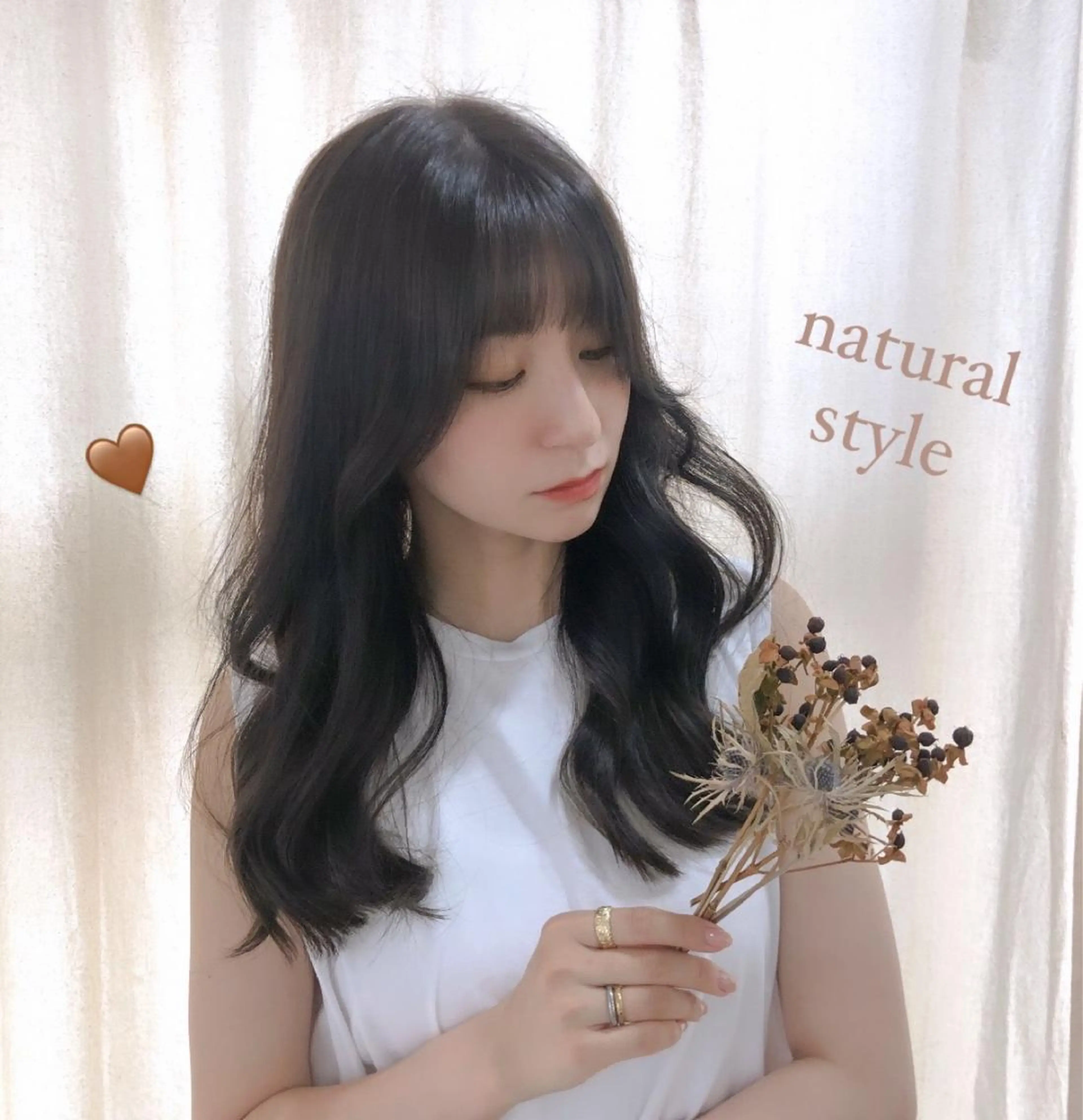 ロング カラー ブラウンカラー ナチュラルブラウン ヨシンモリ カット ヘアカラー トリートメント 透明感カラー× 小顔カット♡ヒデさんのヘアスタイル