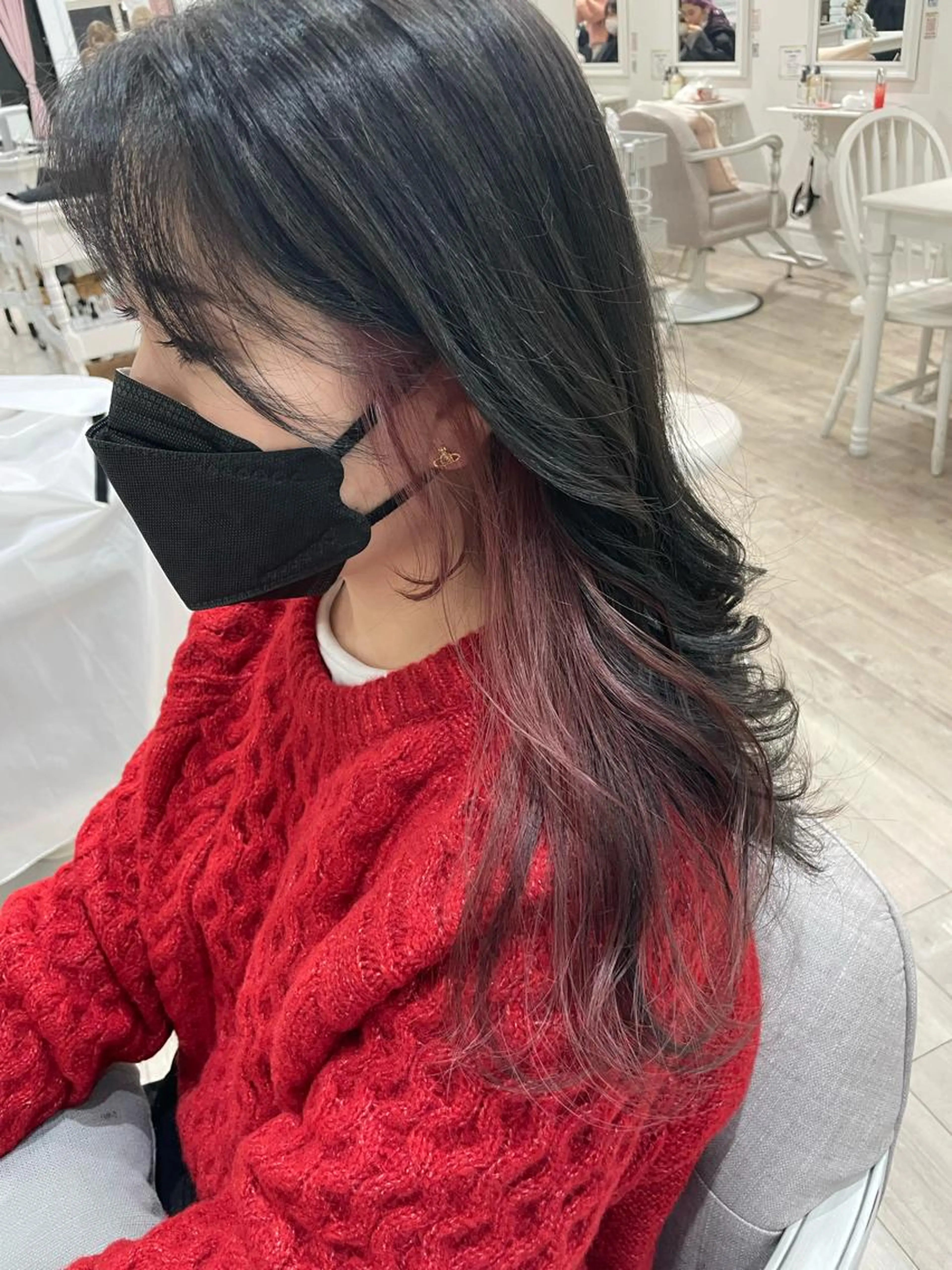 🤍似合わせカット+ブリーチ込みインナーカラー🤍の写真