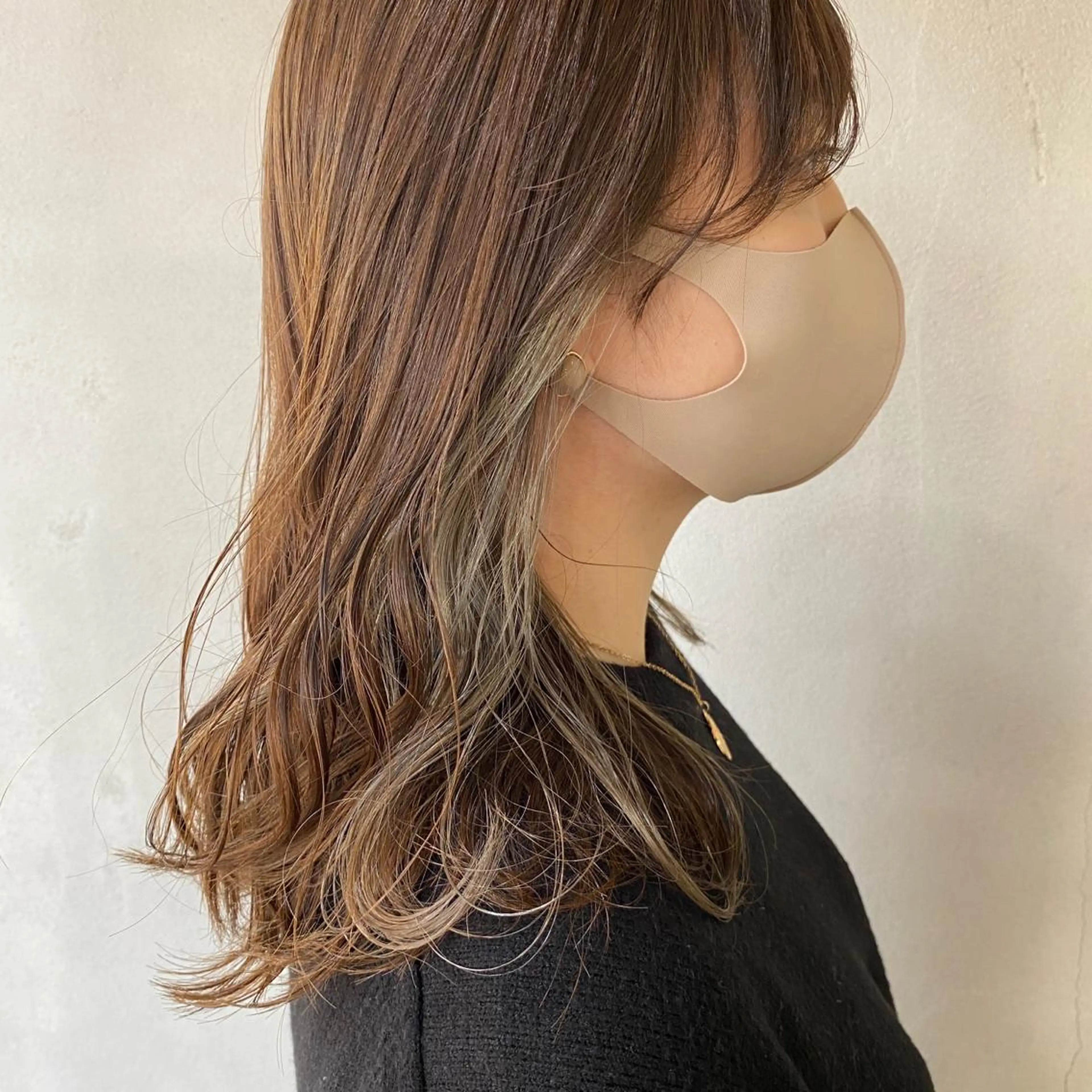 ロング カラー 舟橋 りんかのヘアスタイル