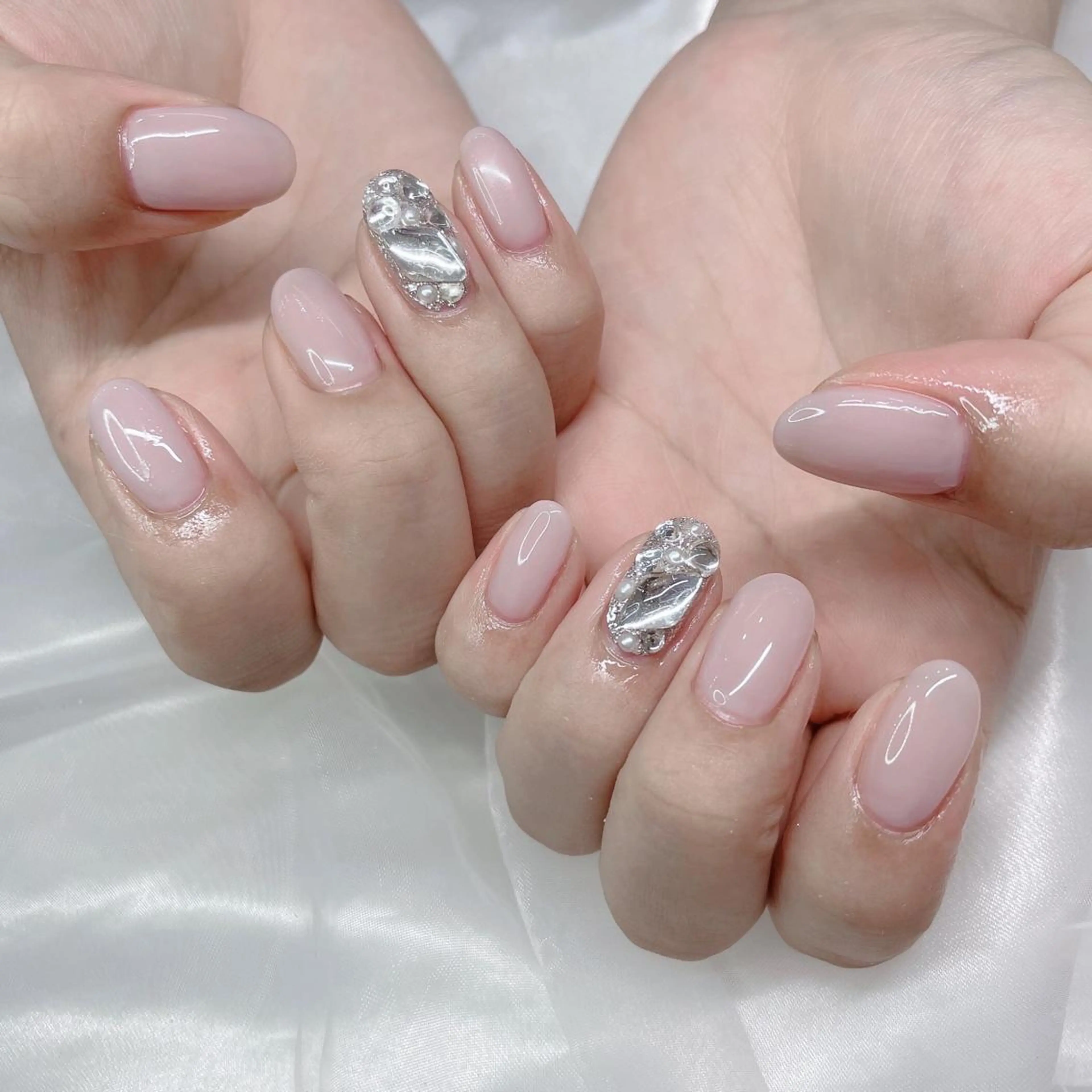 ネイル 春ネイル ハンドネイル nailsalon Lithos所属・nailsalon Recontreのネイルデザイン