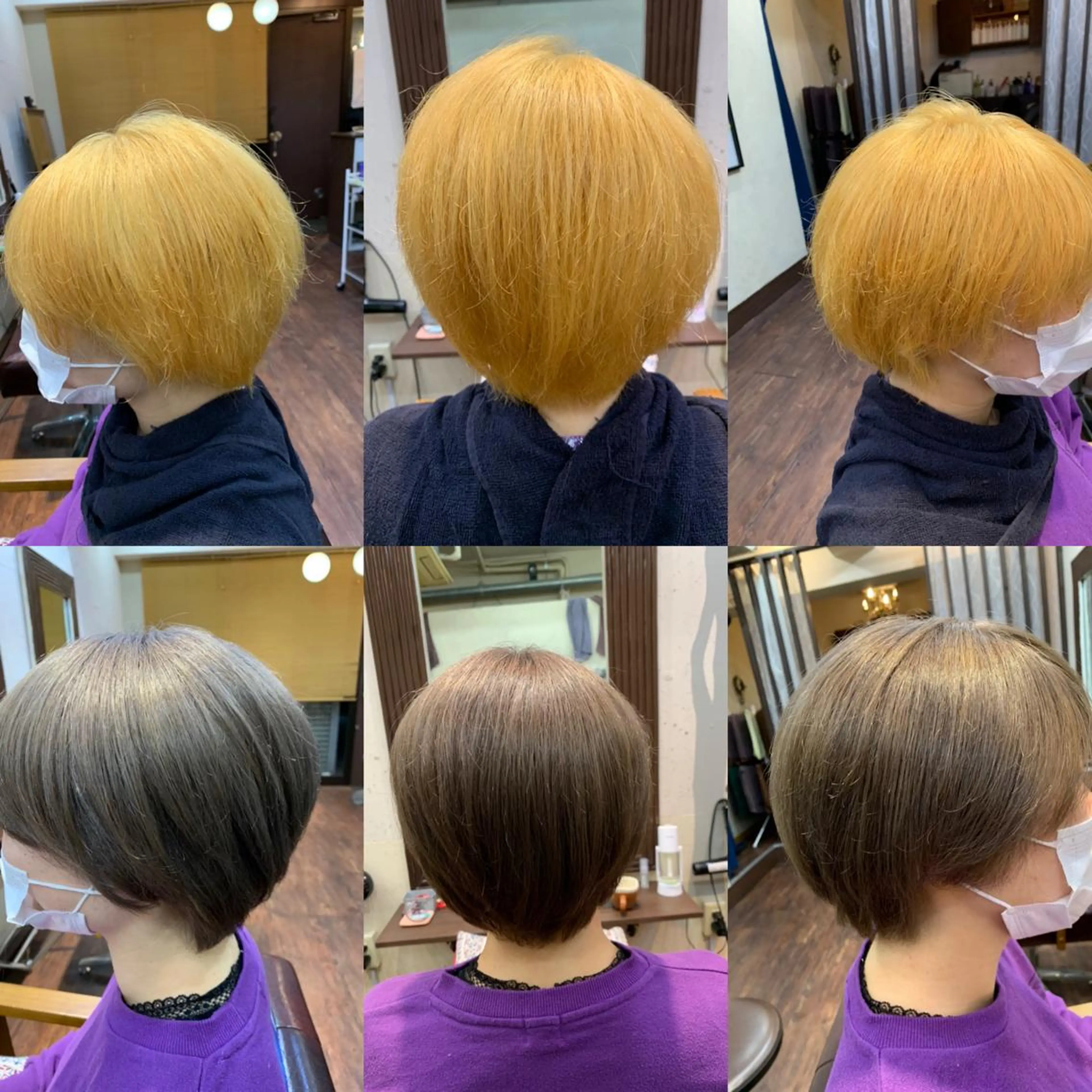 ショート カラー 黒髪 ブリーチ 透明感カラー カット ヘアカラー トリートメント 個室 美容室  Miyuu  hair＆spa所属・木村 瞬のヘアスタイル